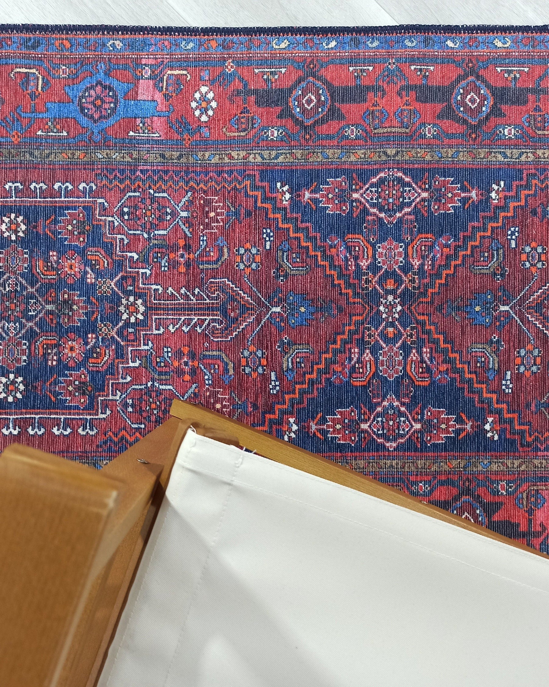 Reda Rug Turkish Navy Blue Rug
