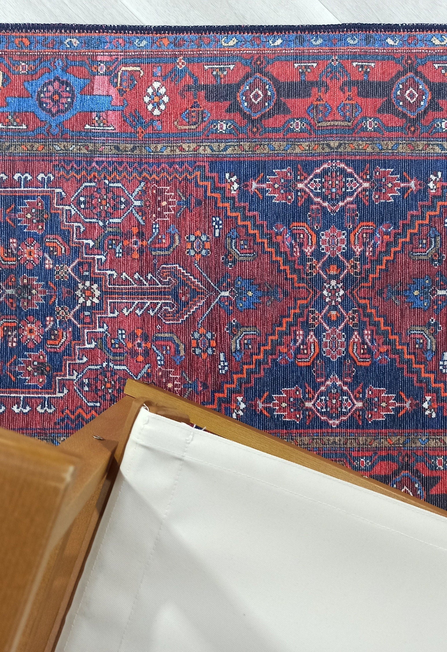 Reda Rug Turkish Navy Blue Rug