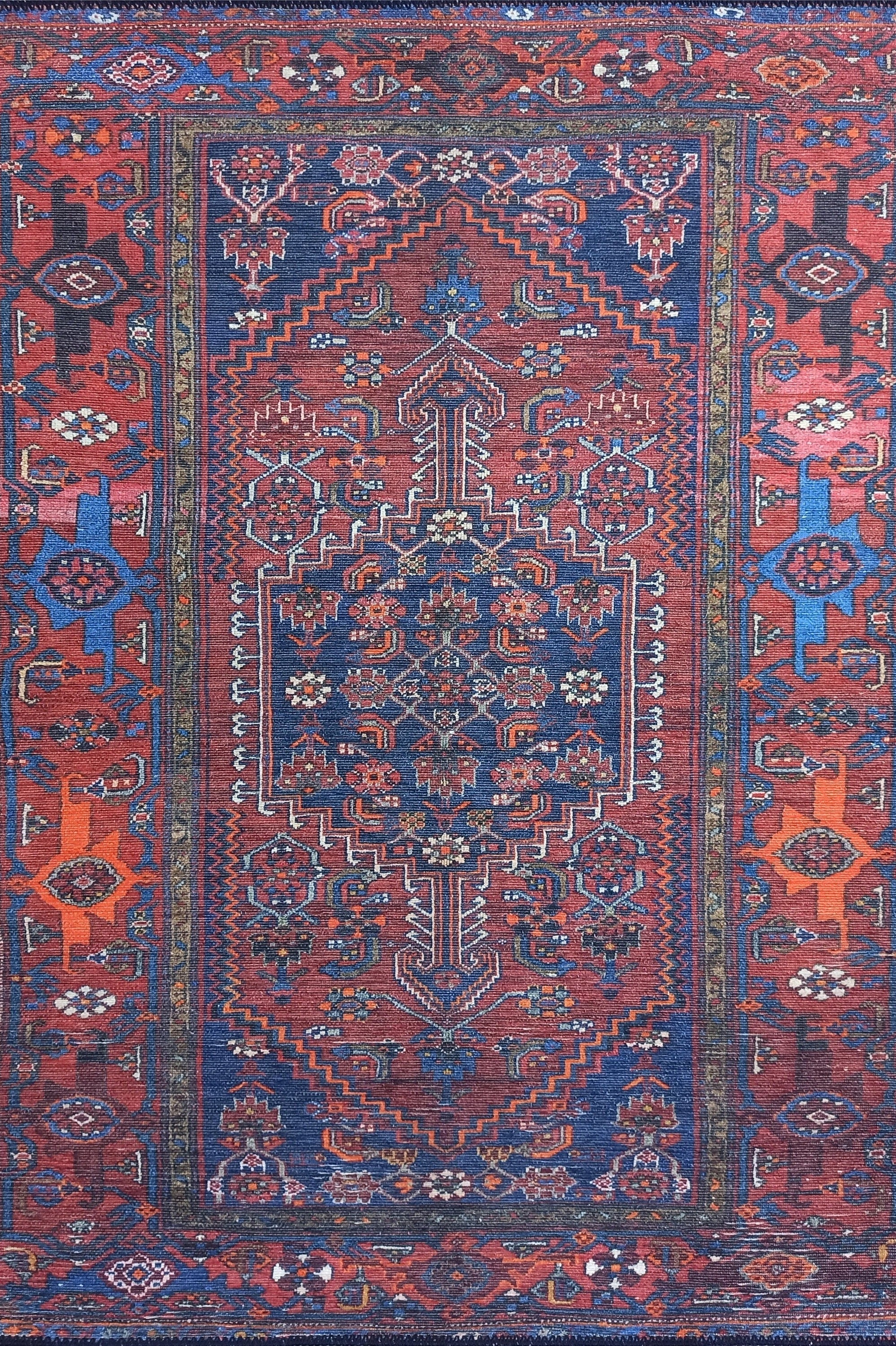 Reda Rug Turkish Navy Blue Rug