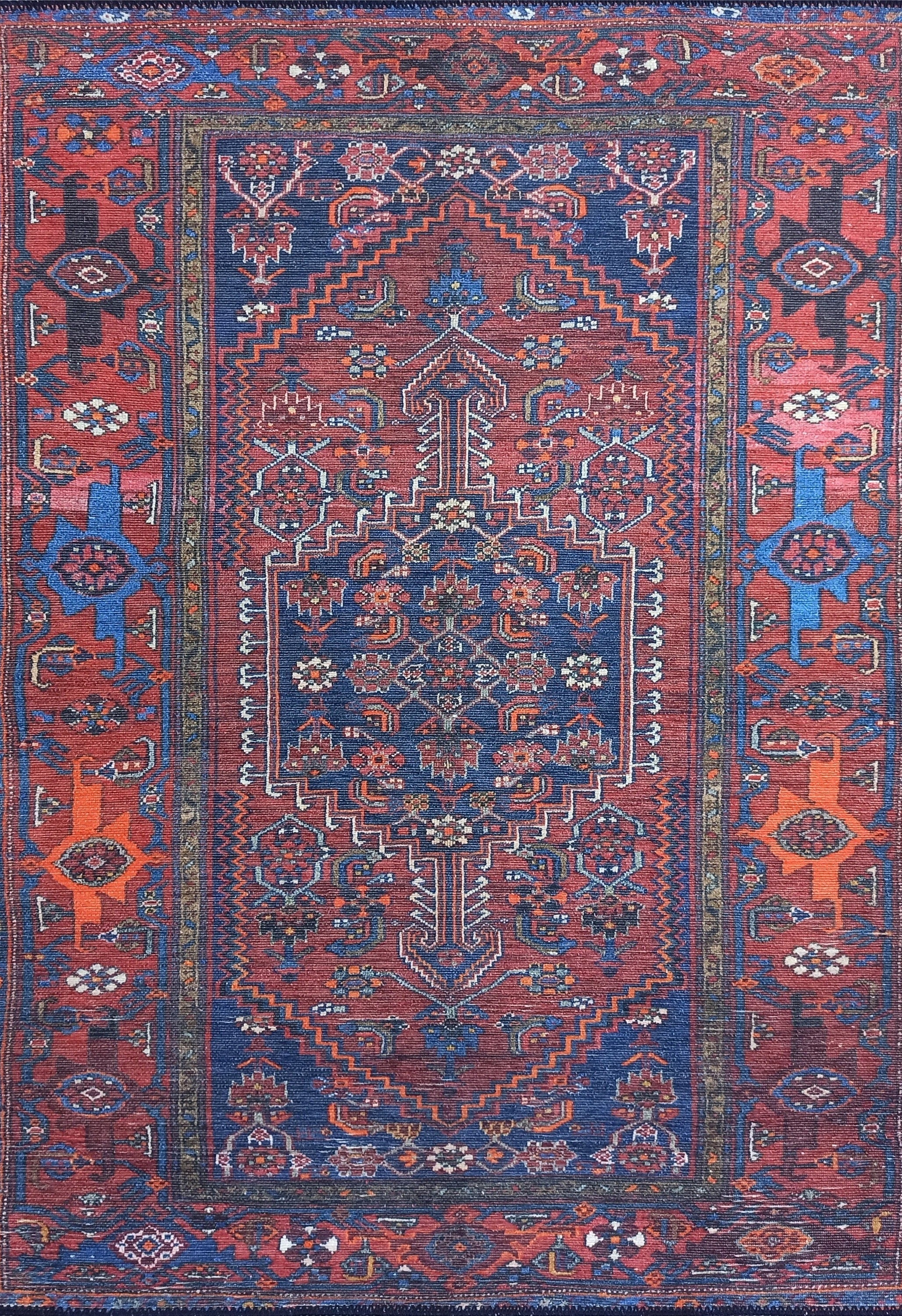 Reda Rug Turkish Navy Blue Rug