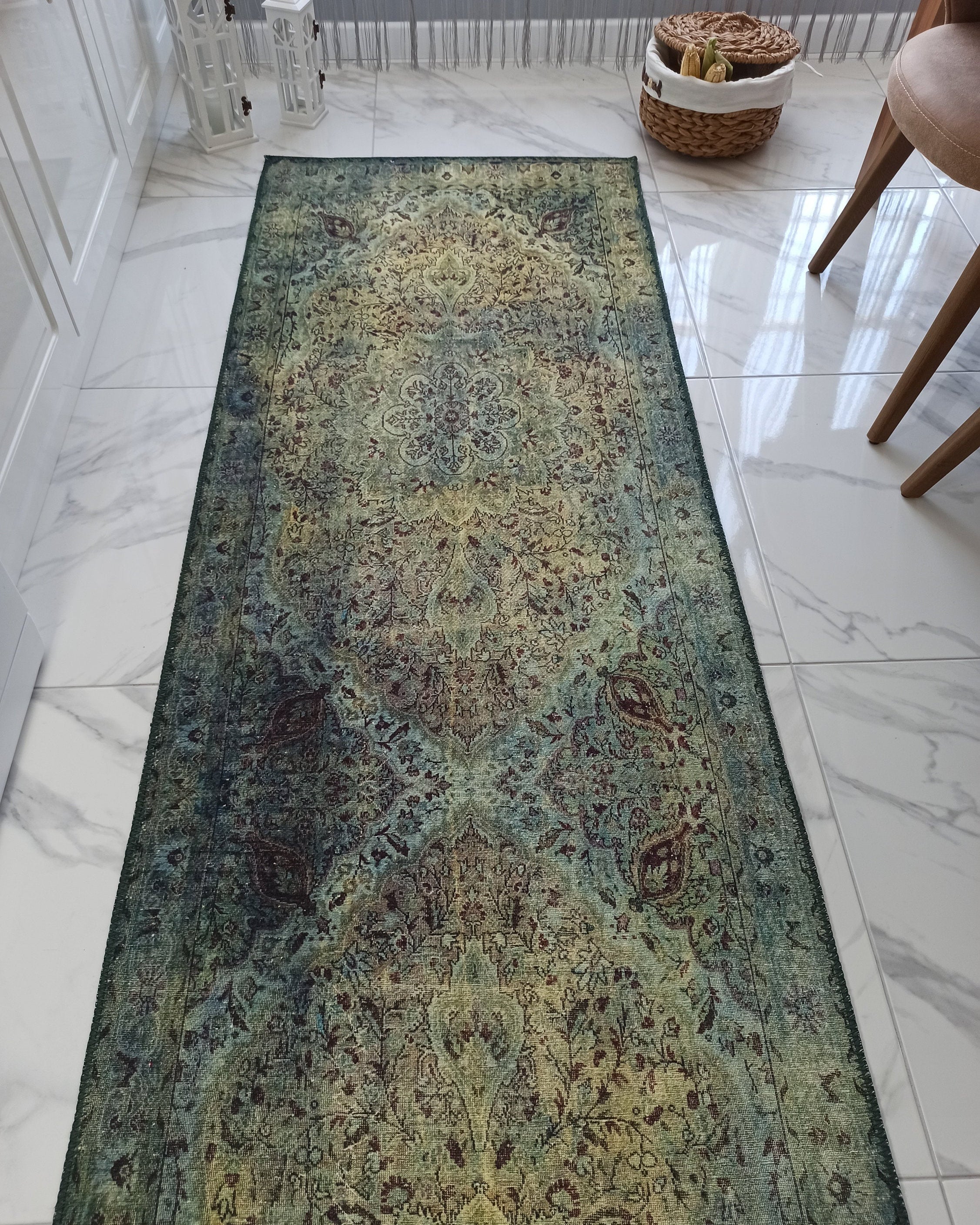 Rene Rug Oriental Persian Teal Green Rug