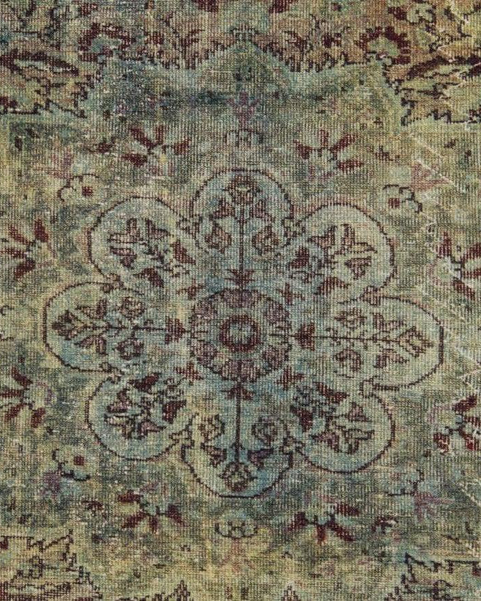 Rene Rug Oriental Persian Teal Green Rug