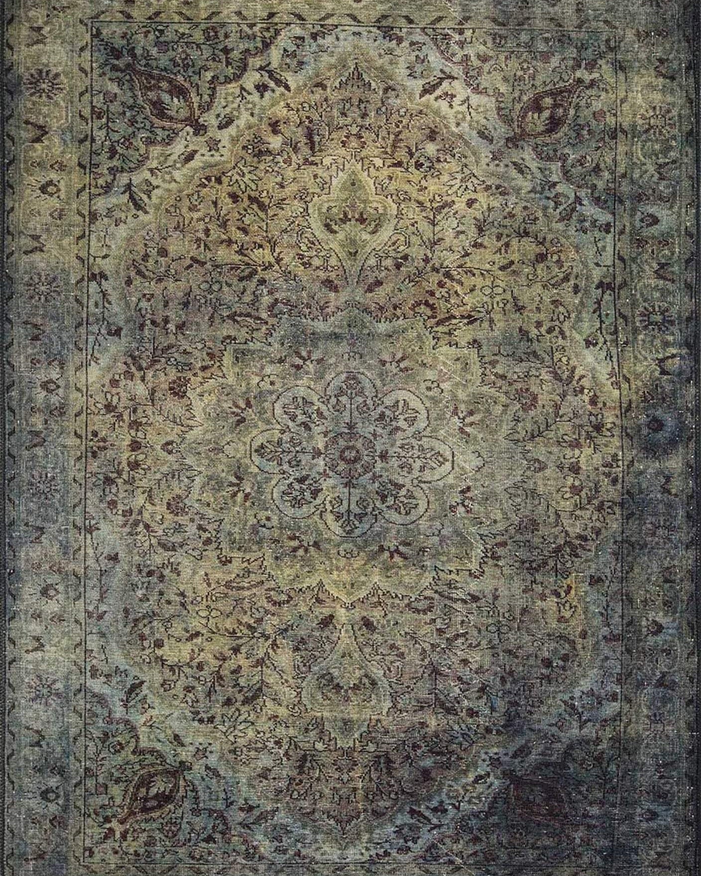 Rene Rug Oriental Persian Teal Green Rug