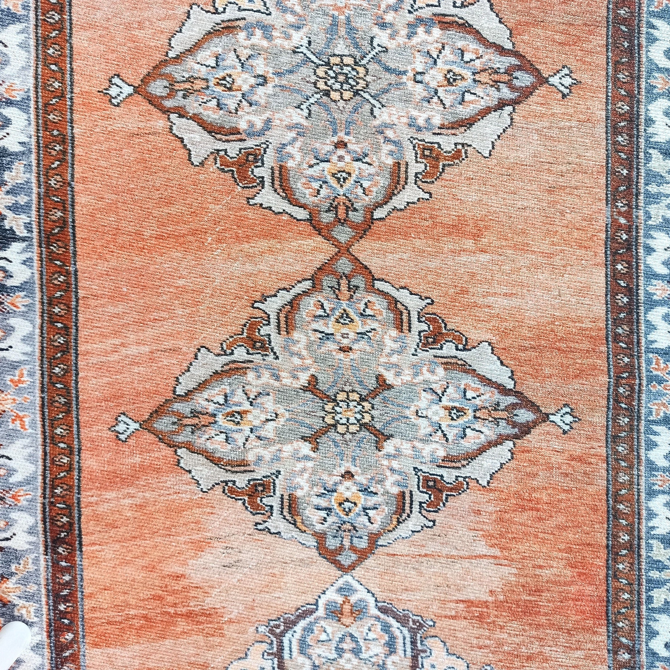 Rida-Runner Turkish Orange Vintage Runner Rug