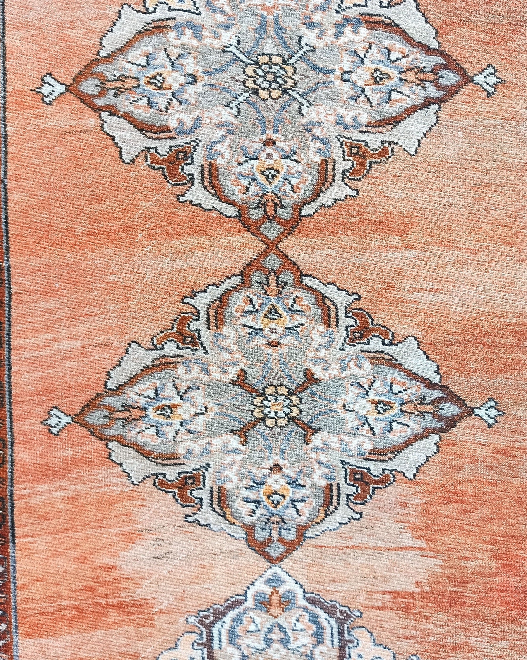 Rida-Runner Turkish Orange Vintage Runner Rug