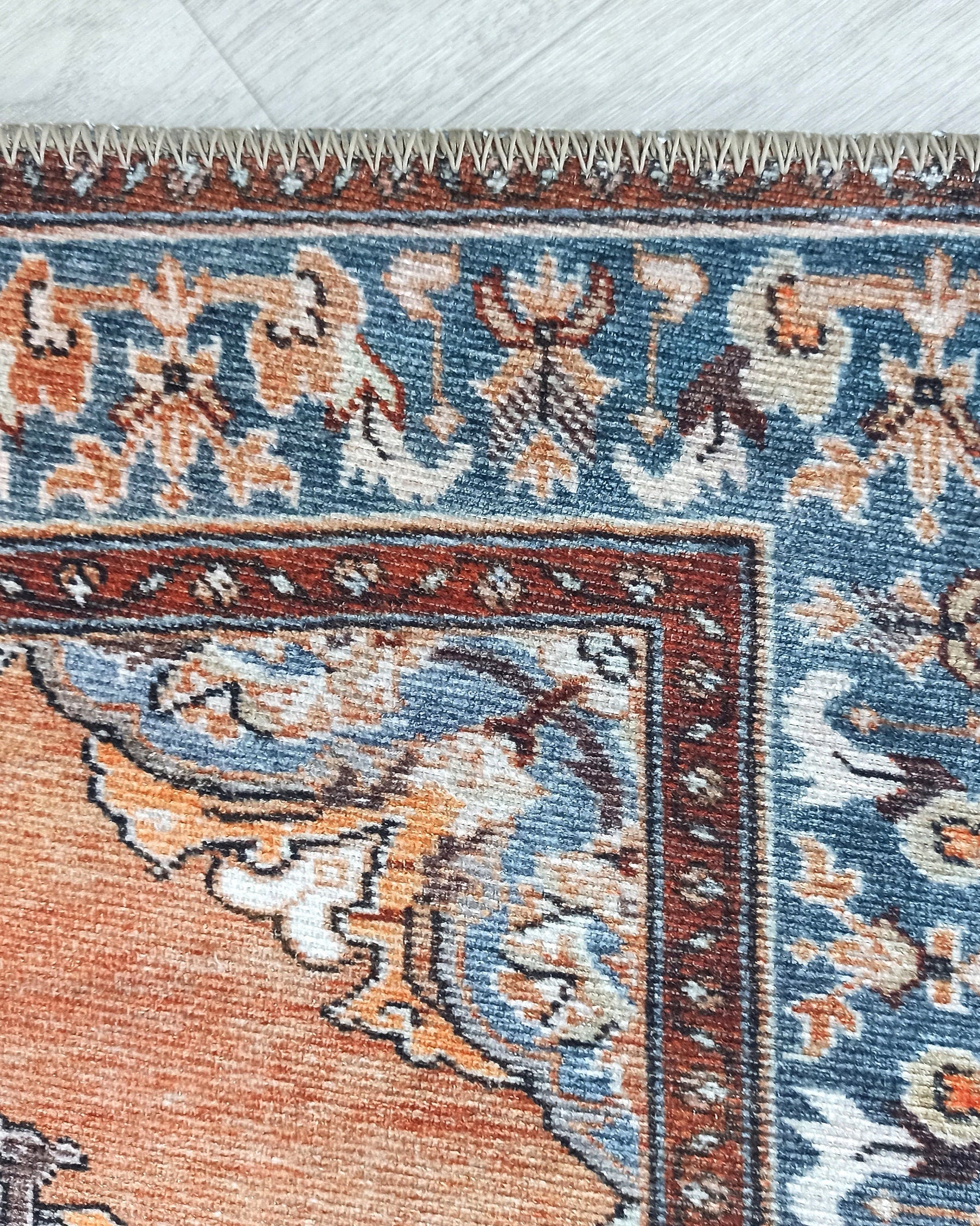 Rida-Runner Turkish Orange Vintage Runner Rug