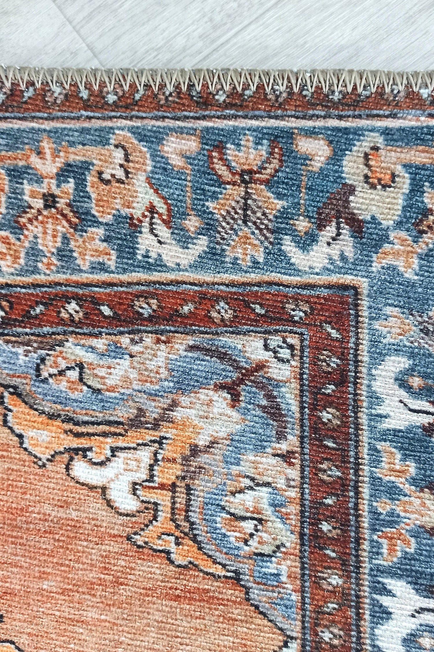 Rida-Runner Turkish Orange Vintage Runner Rug