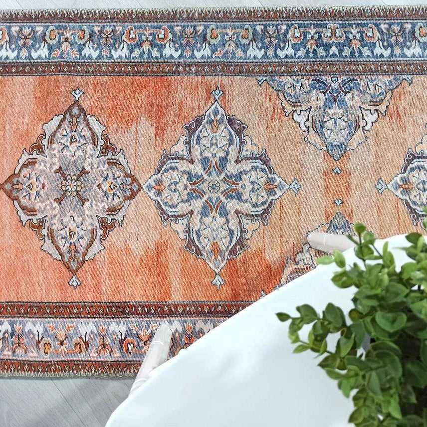 Rida-Runner Turkish Orange Vintage Runner Rug