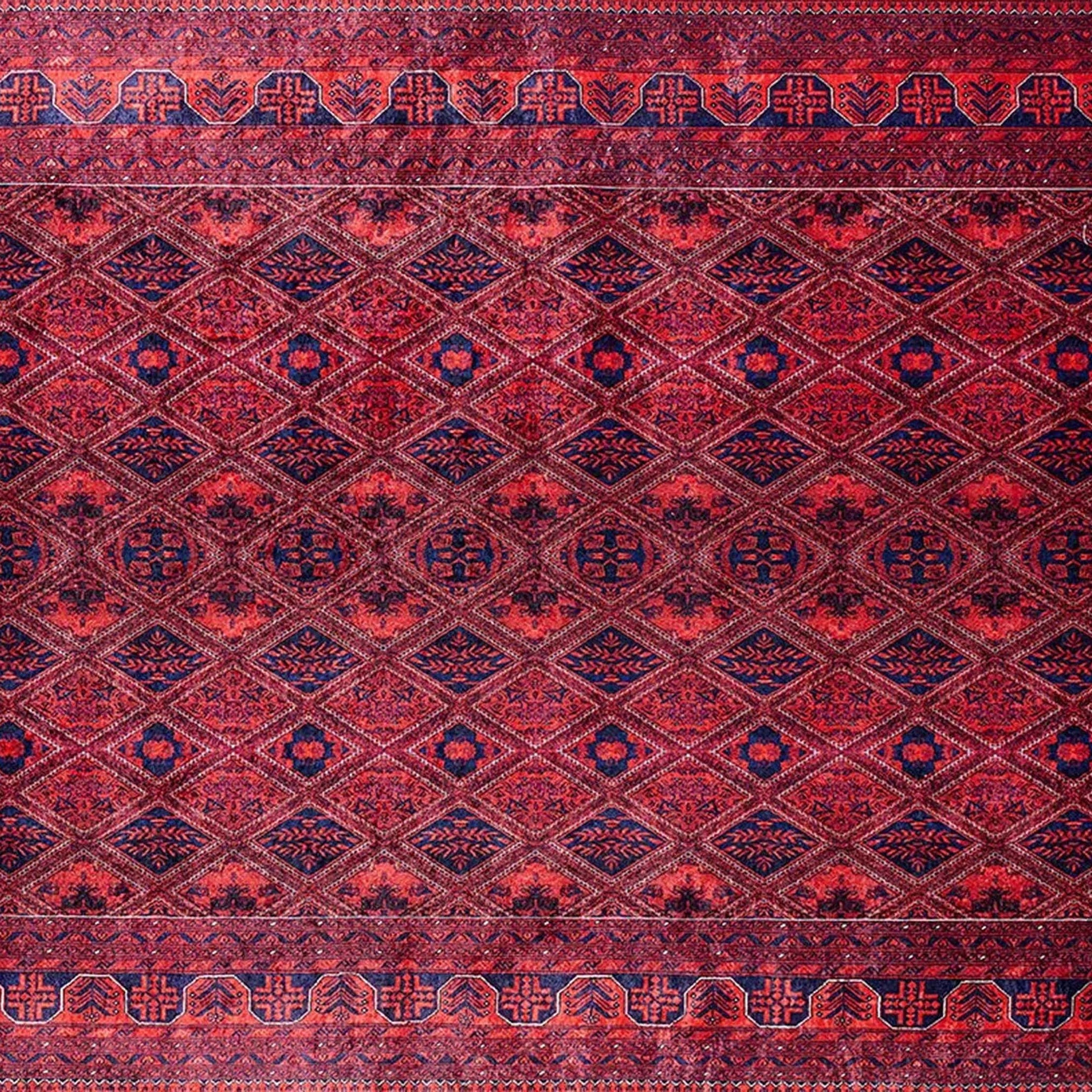 Rifa Burgundy Red Rug