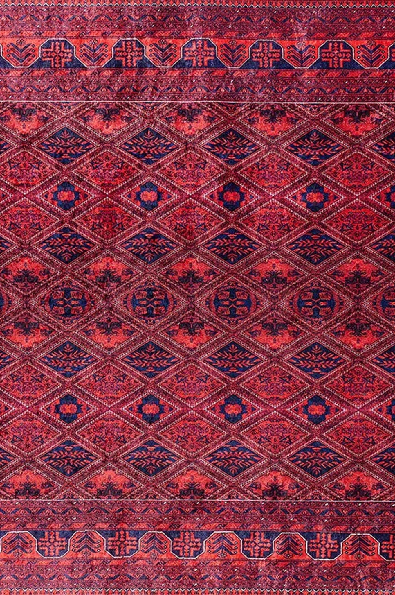 Rifa Burgundy Red Rug