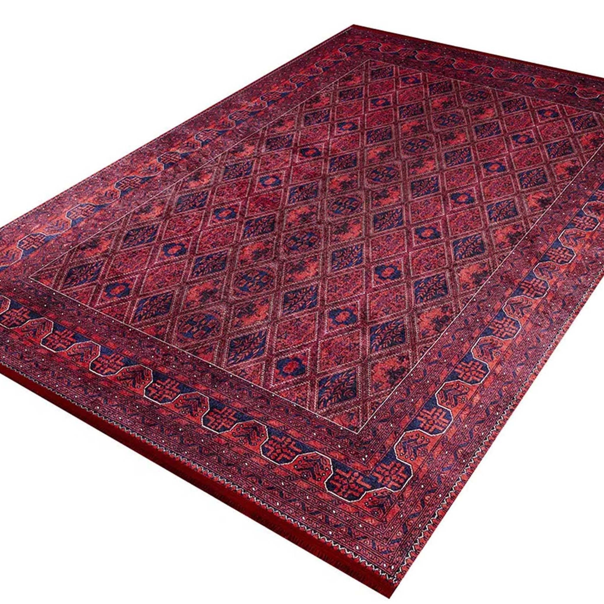 Rifa Burgundy Red Rug