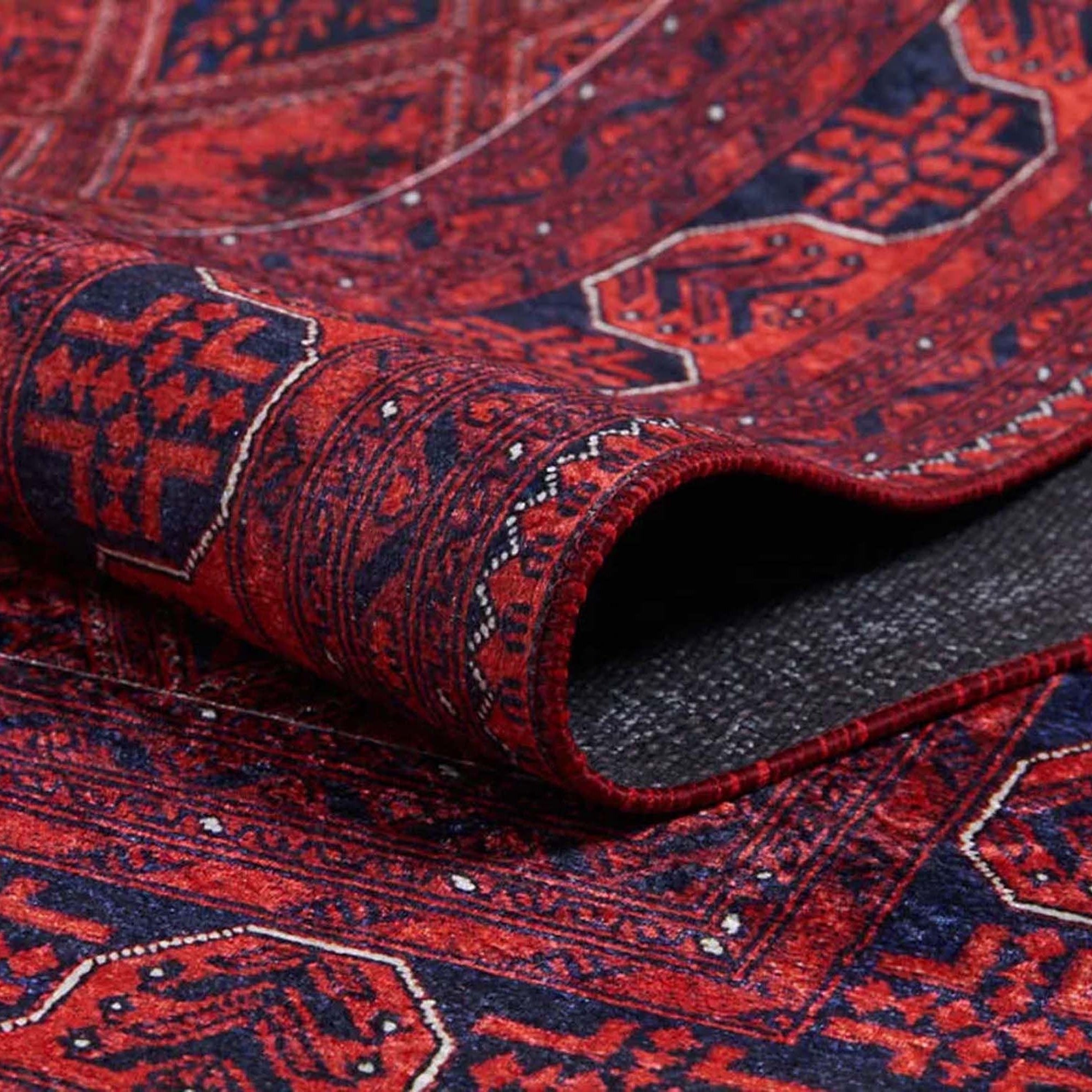 Rifa Burgundy Red Rug