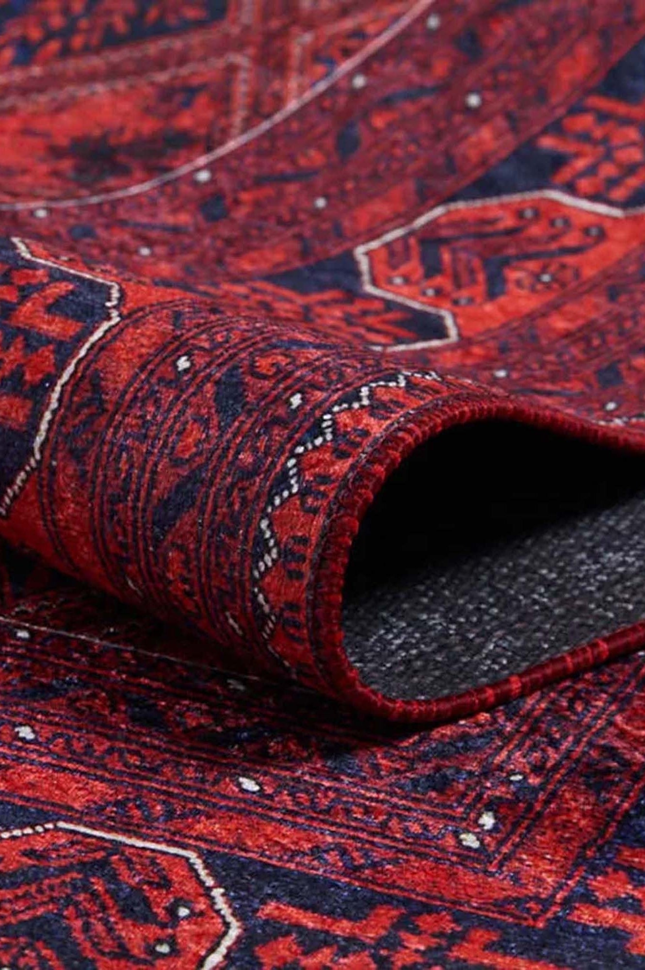 Rifa Burgundy Red Rug