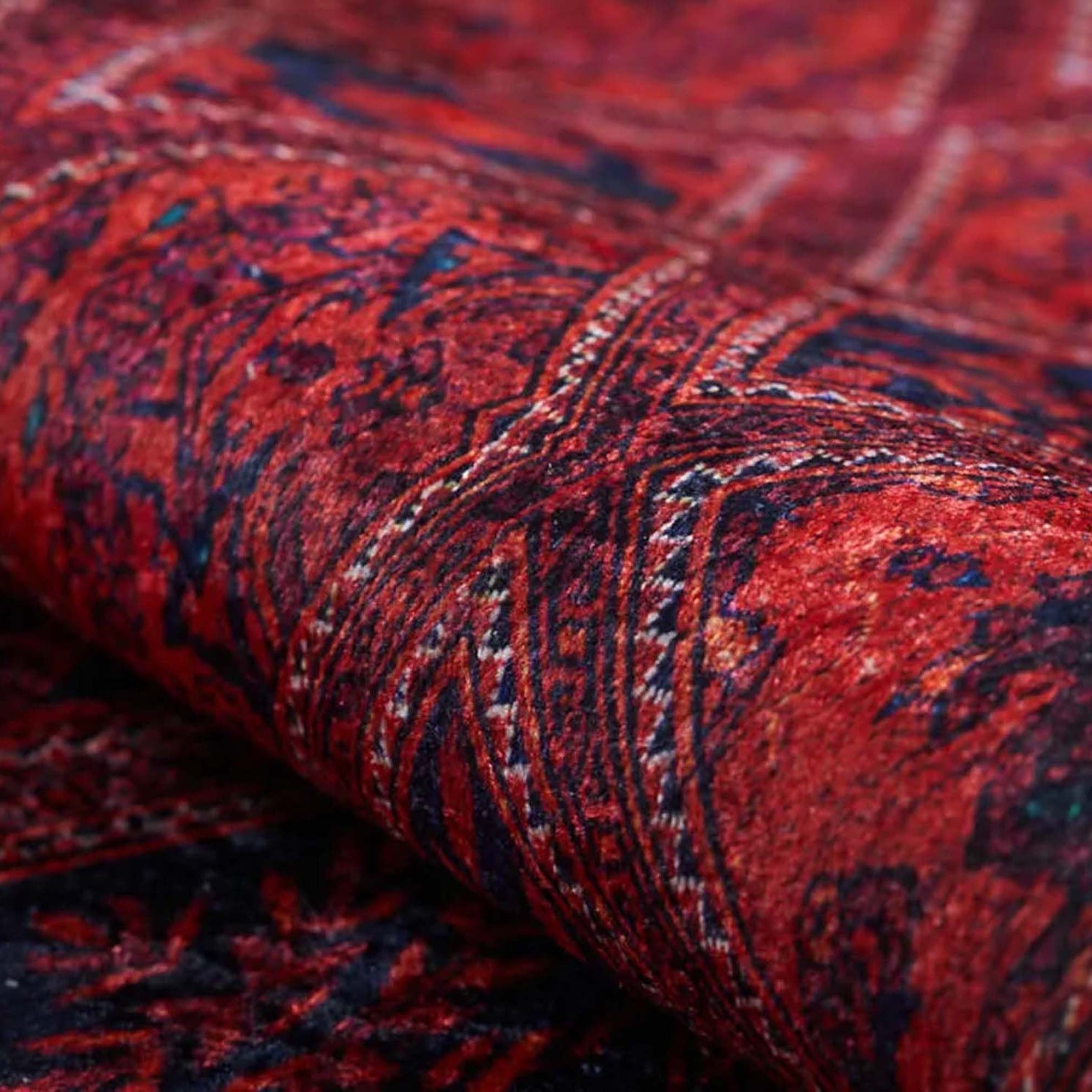 Rifa Burgundy Red Rug