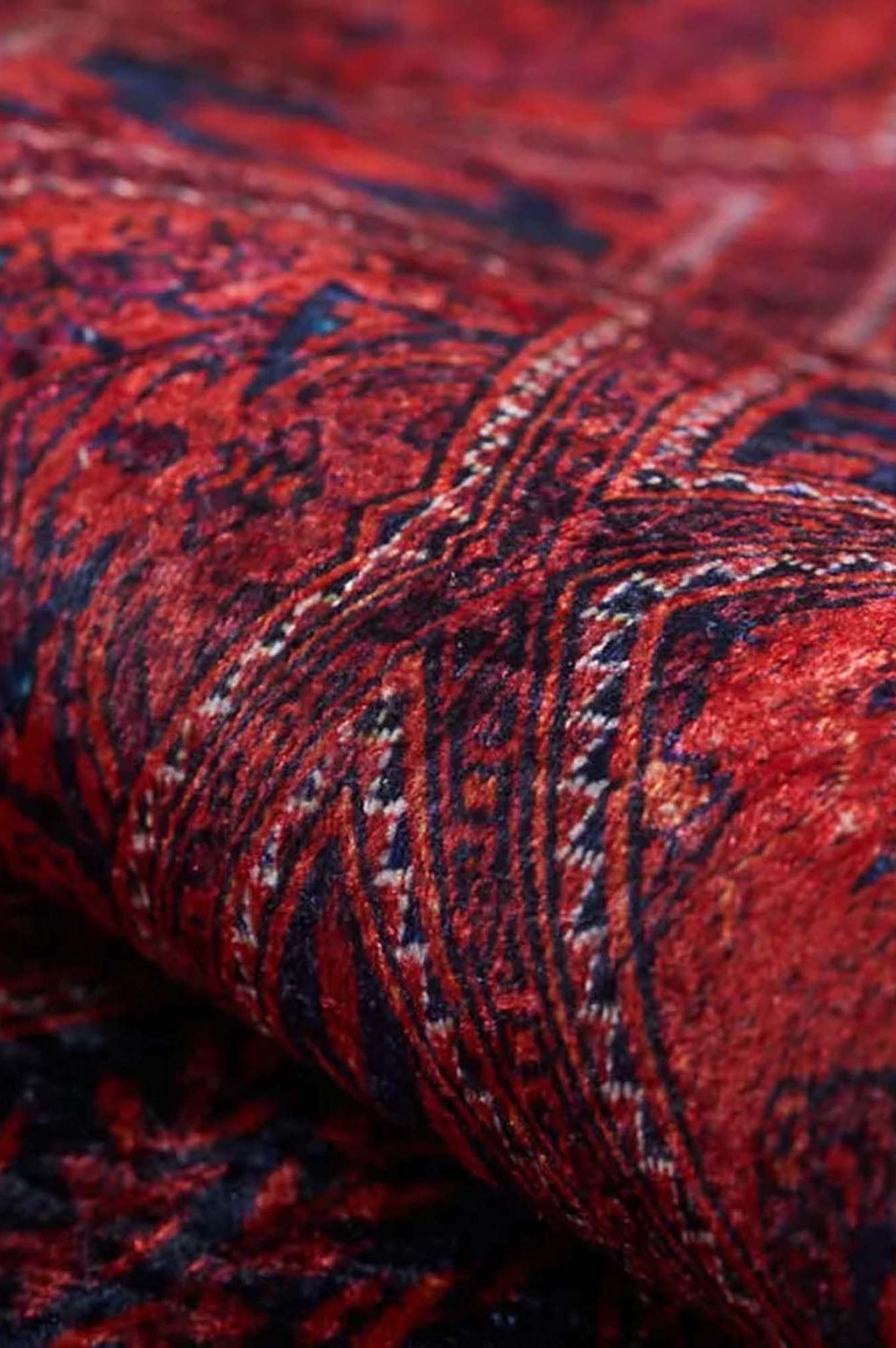 Rifa Burgundy Red Rug