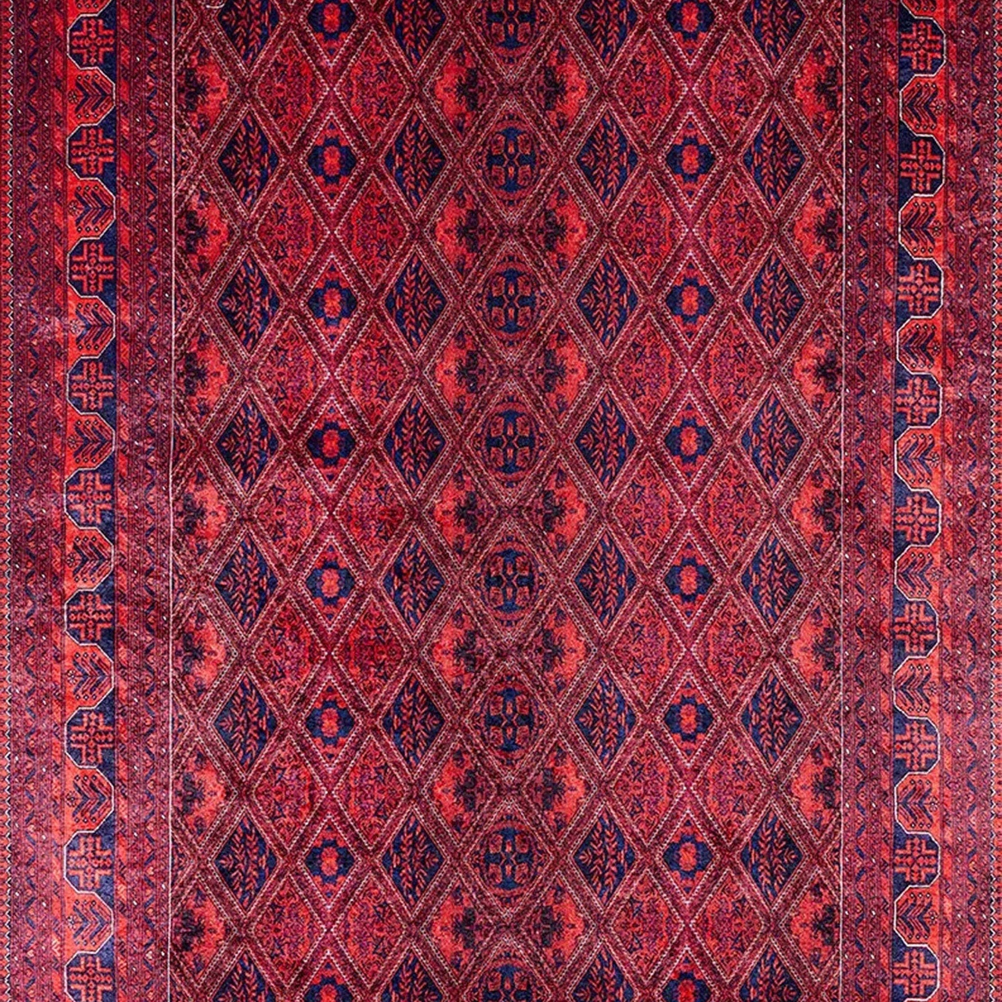Rifa Burgundy Red Rug