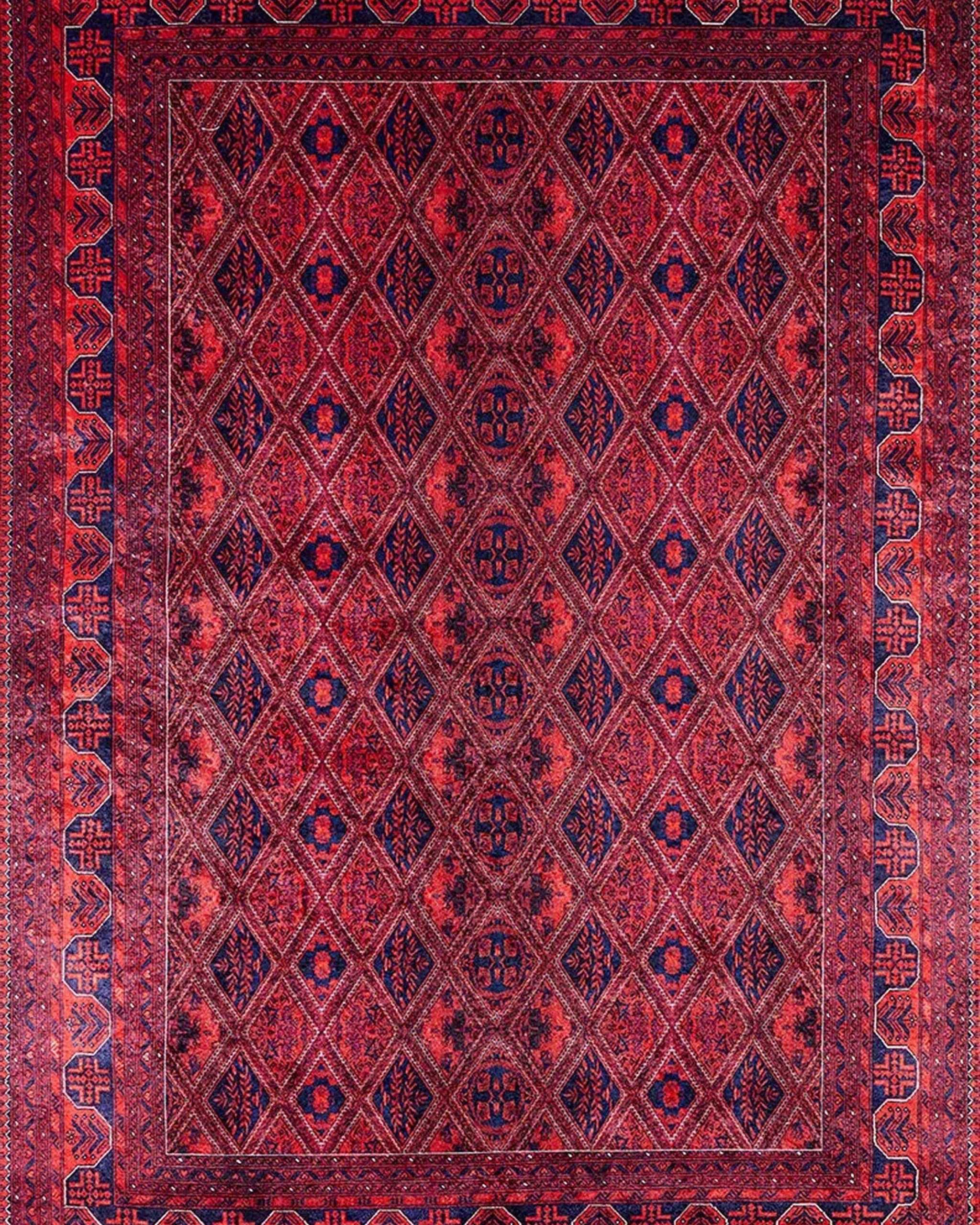 Rifa Burgundy Red Rug