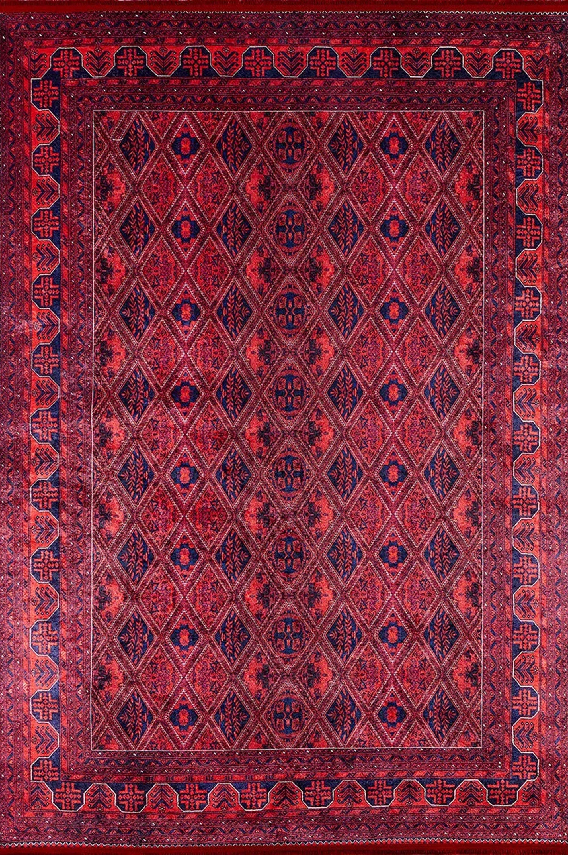 Rifa Burgundy Red Rug