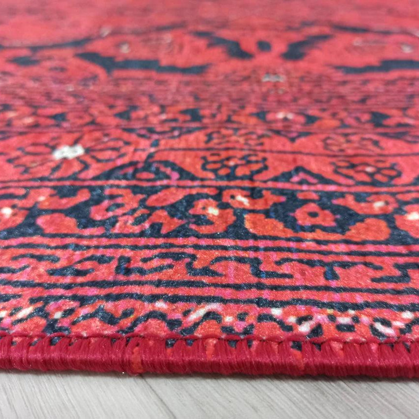 Rihab Red Afghan Oriental Rug