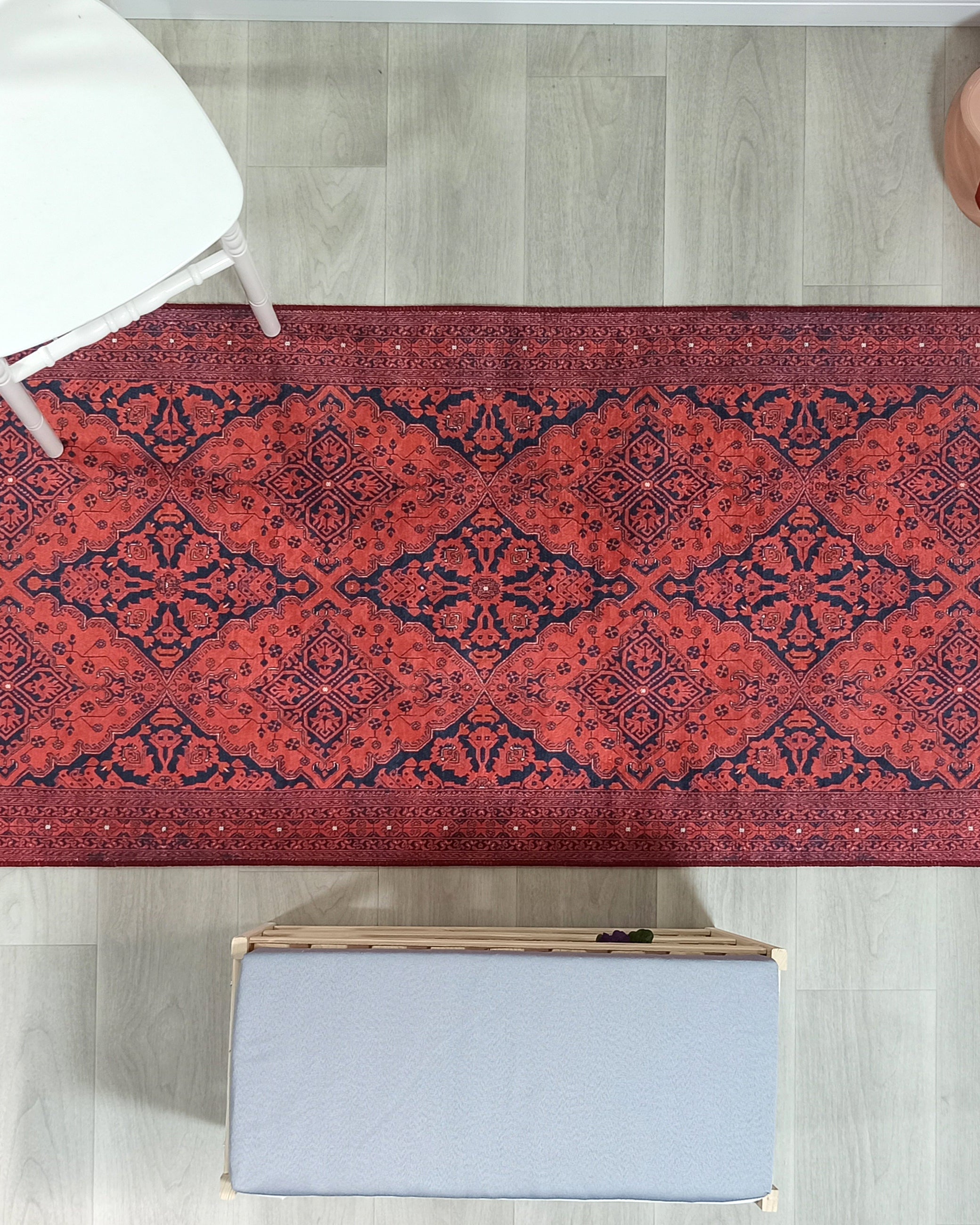 Rihab Red Afghan Oriental Rug