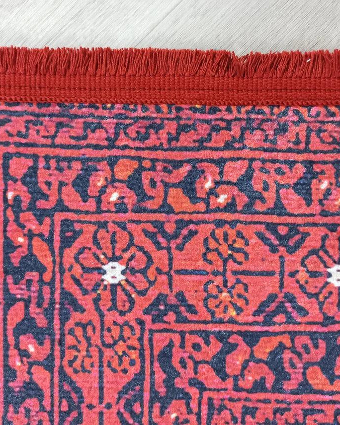 Rihab Red Afghan Oriental Rug