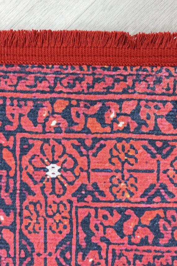 Rihab Red Afghan Oriental Rug