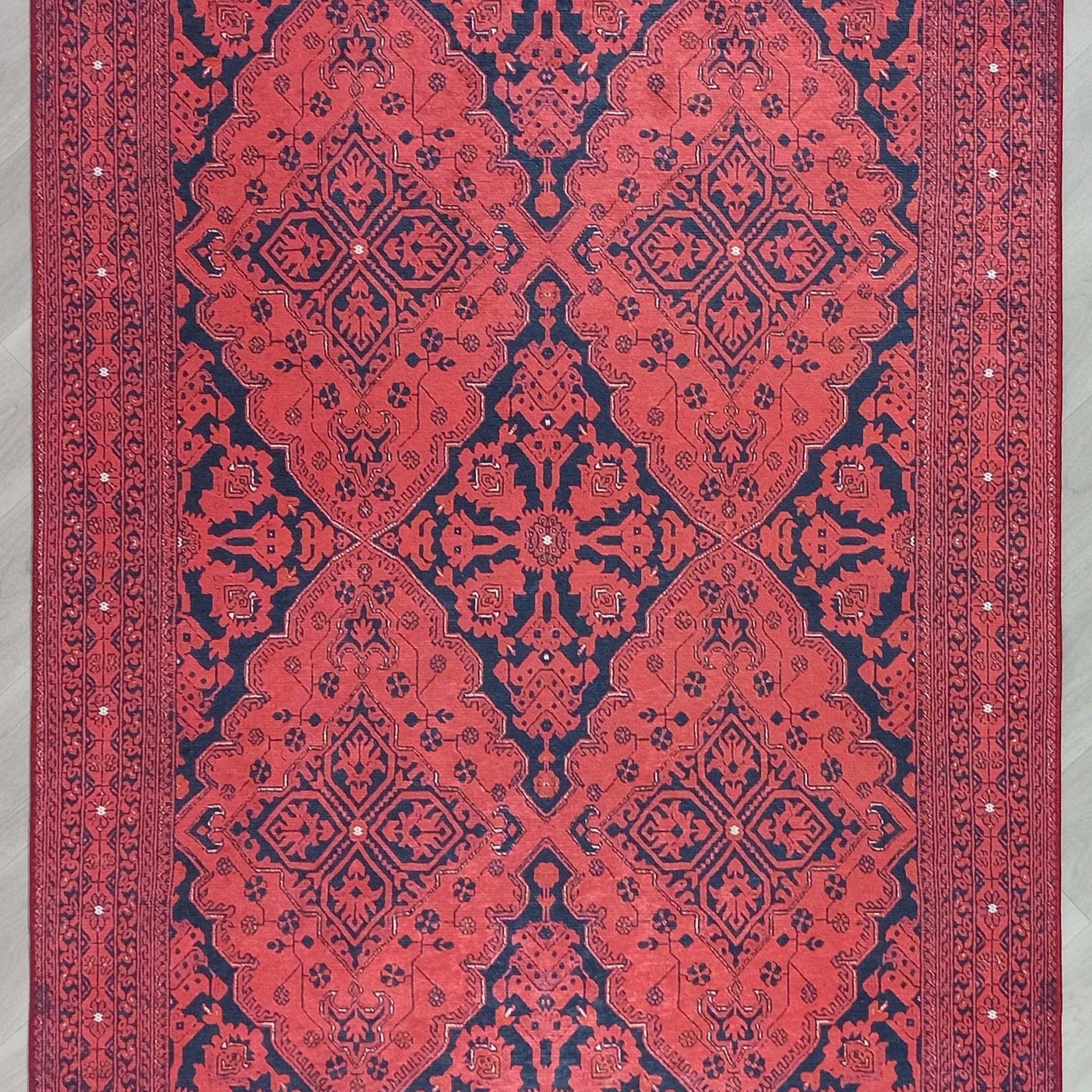 Rihab Red Afghan Oriental Rug