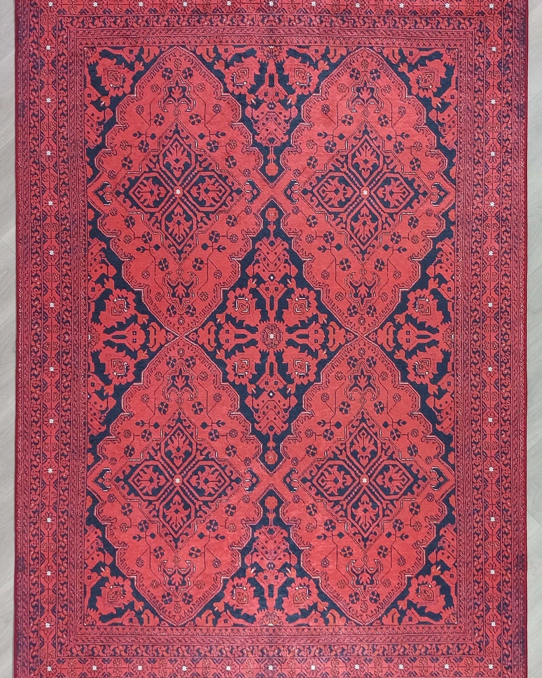 Rihab Red Afghan Oriental Rug