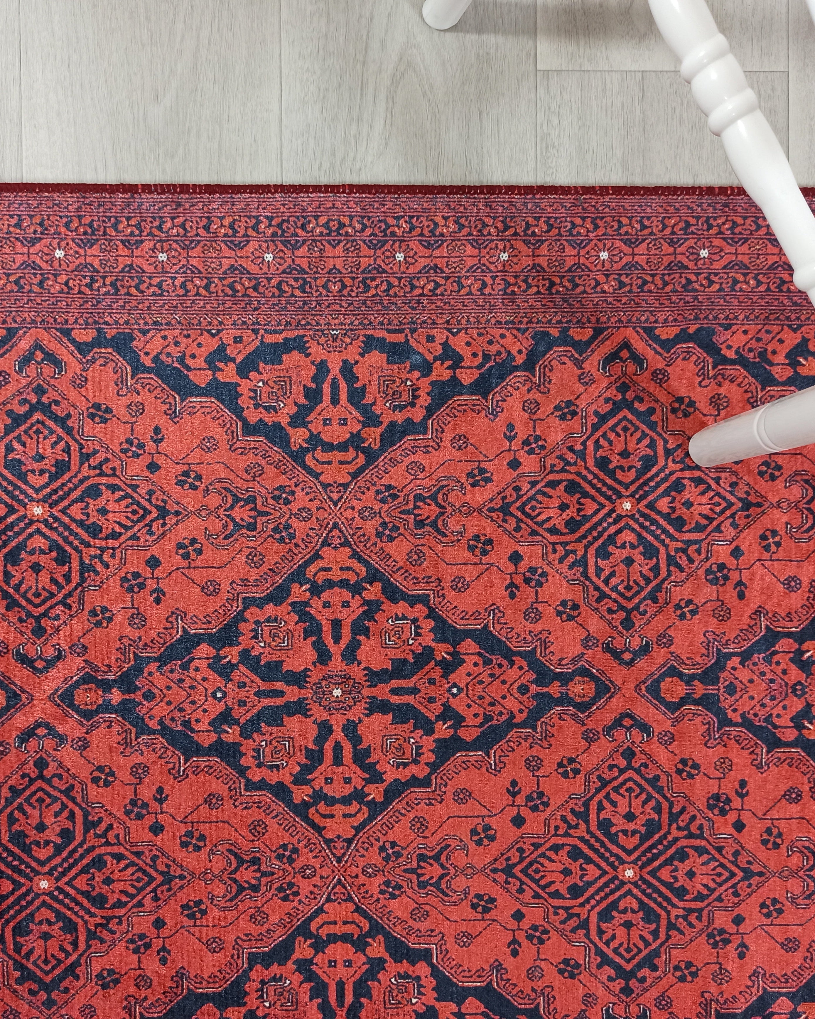 Rihab Red Afghan Oriental Rug