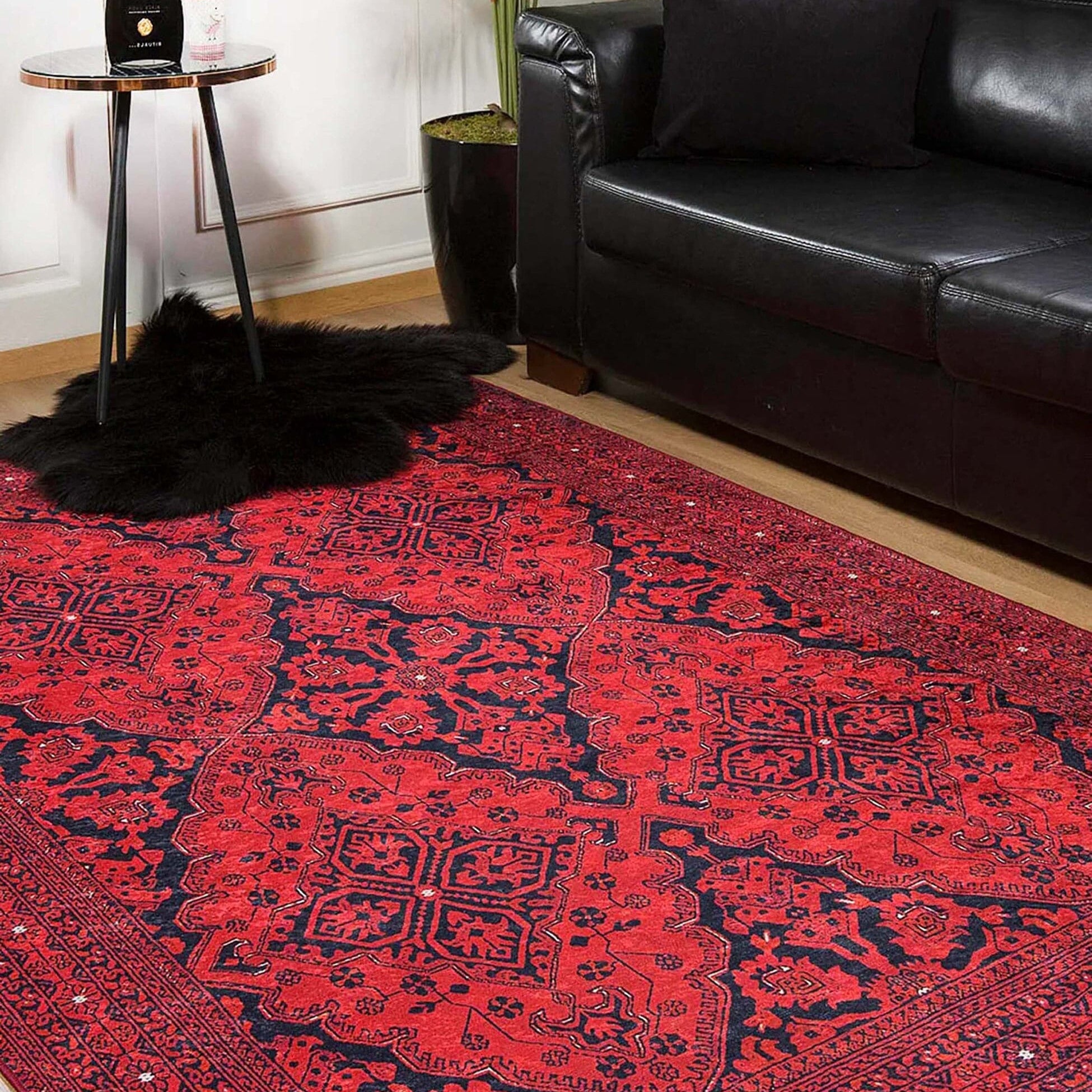 Rihab Red Afghan Oriental Rug