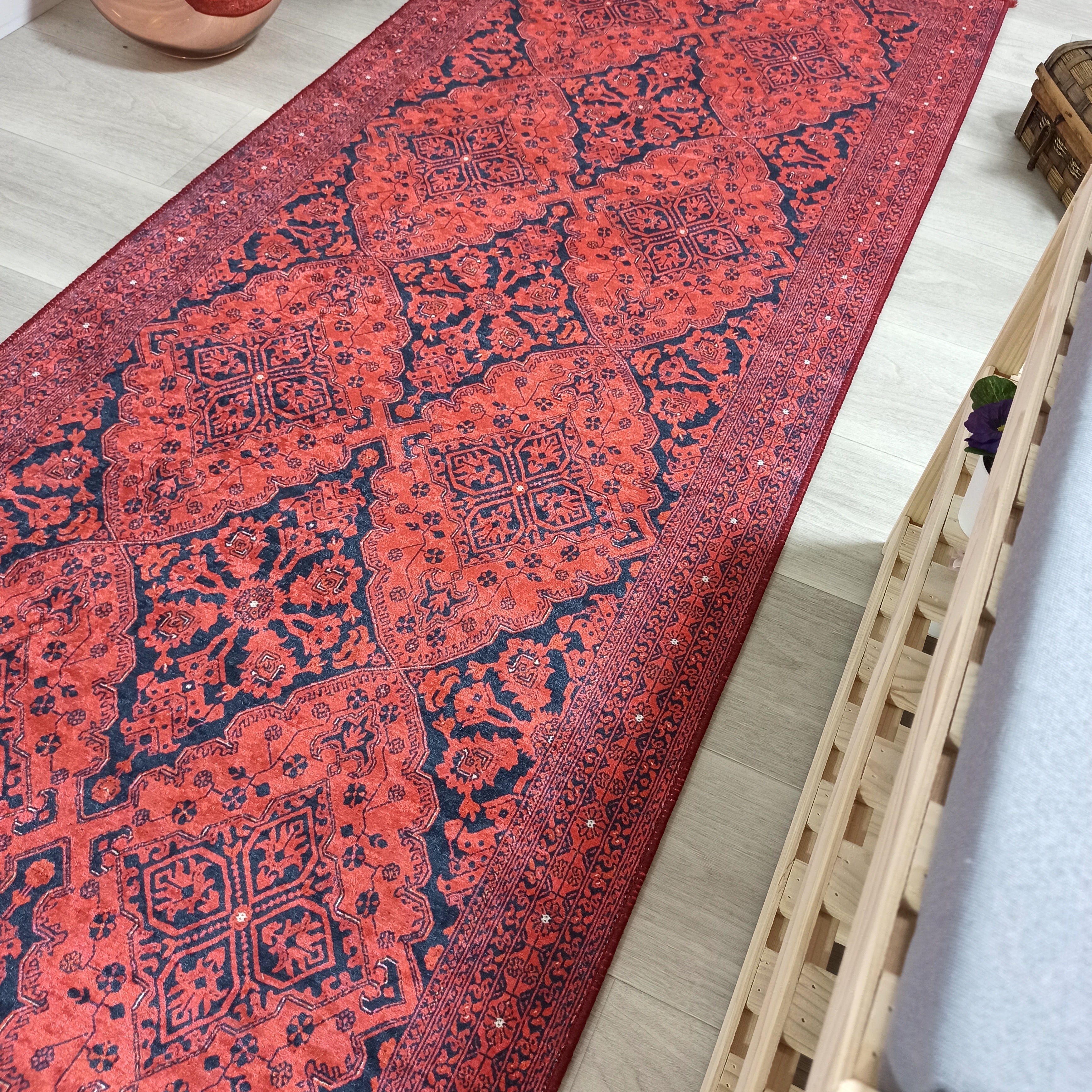 Rihab Red Afghan Oriental Rug