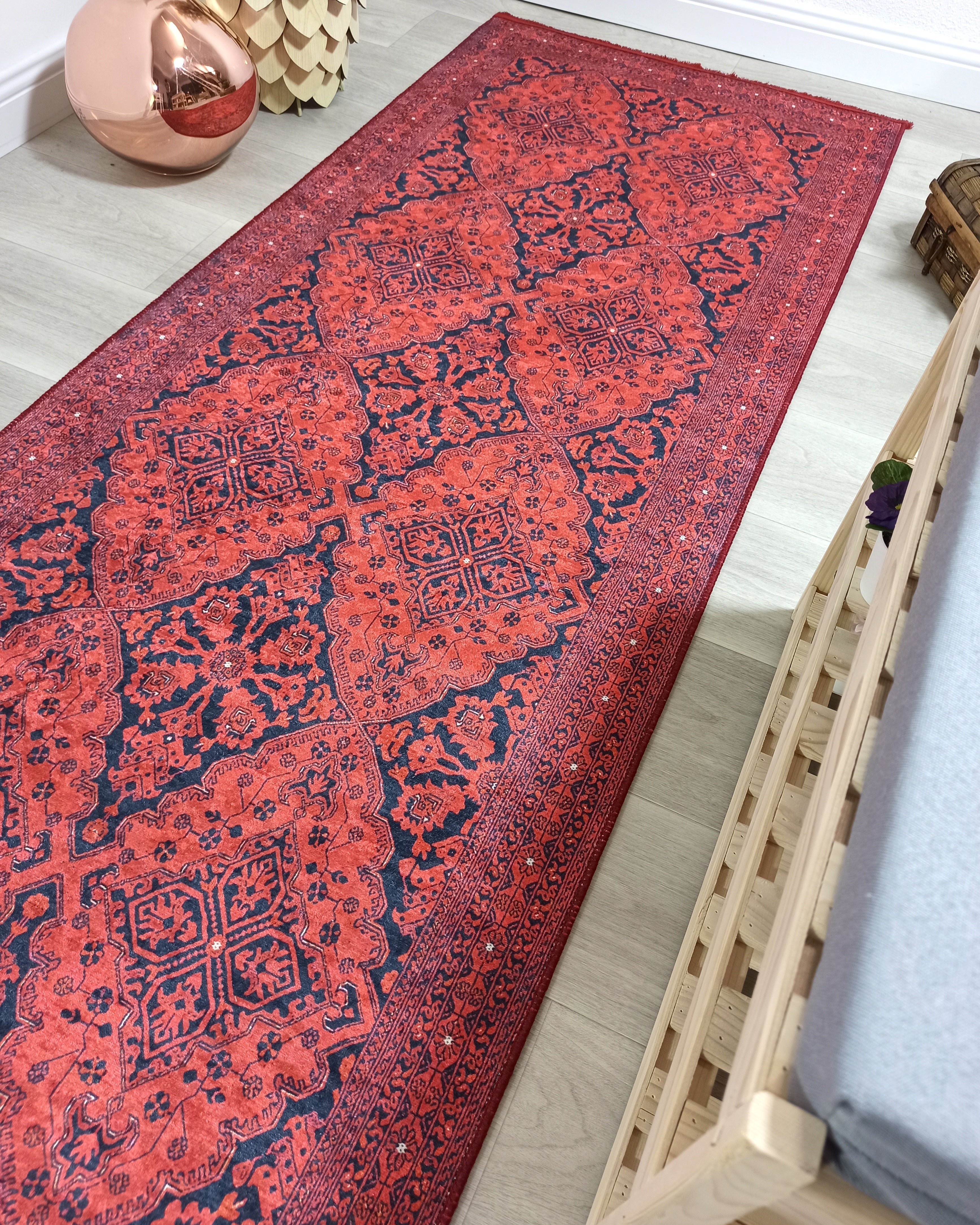 Rihab Red Afghan Oriental Rug