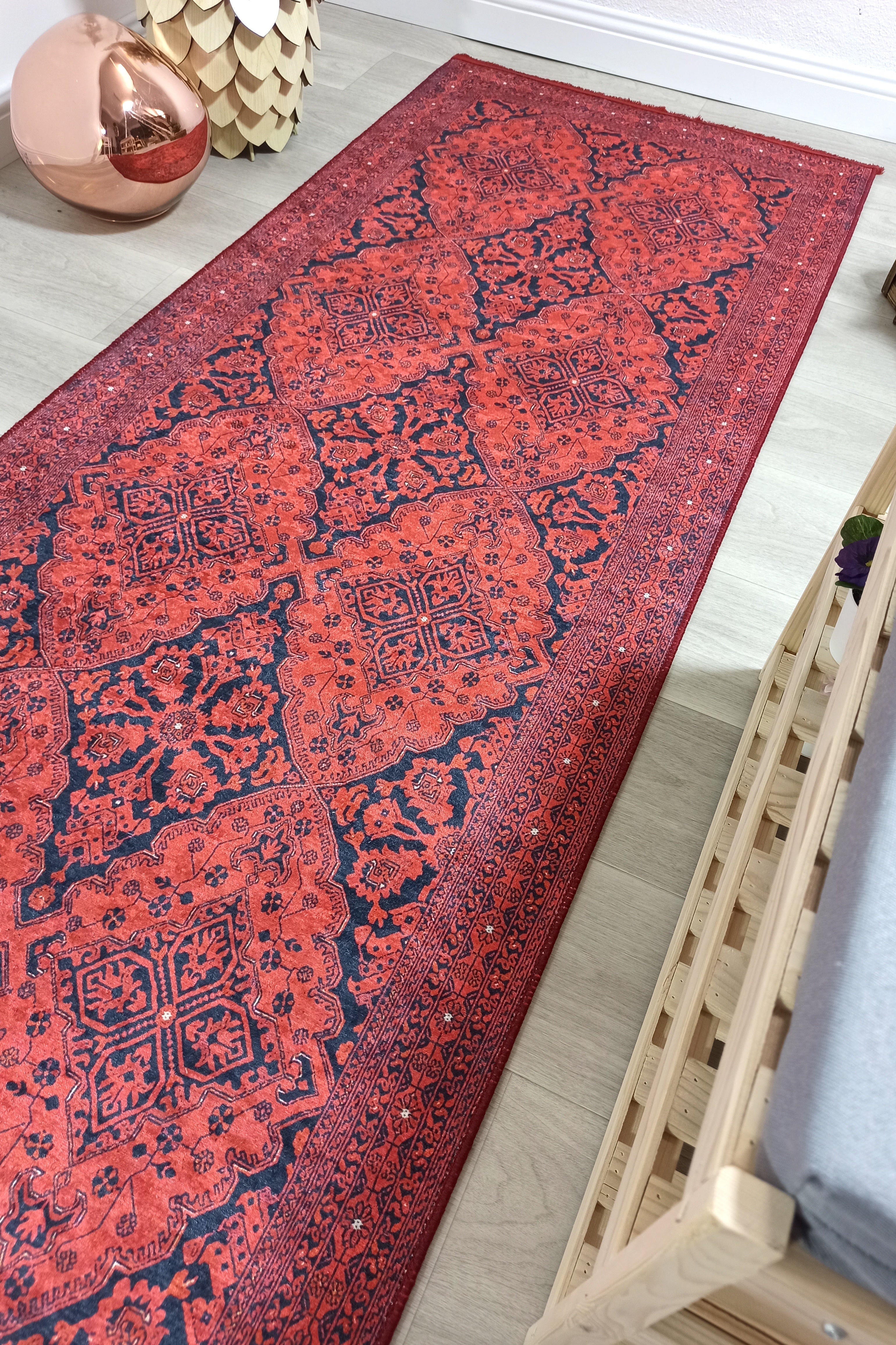 Rihab Red Afghan Oriental Rug