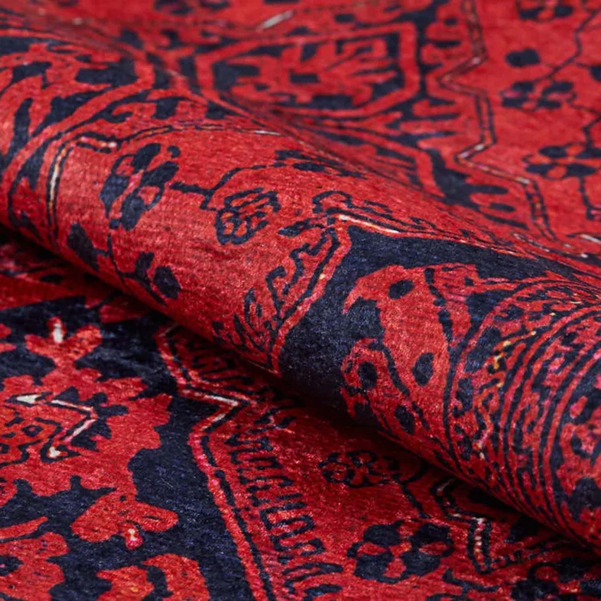 Rihab Red Afghan Oriental Rug