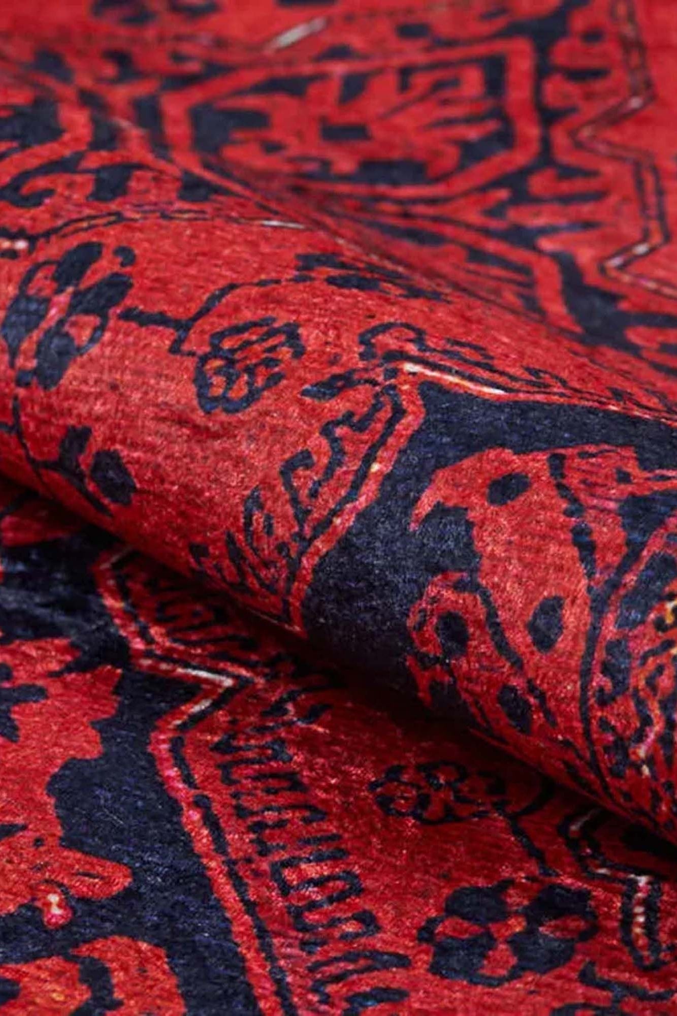 Rihab Red Afghan Oriental Rug