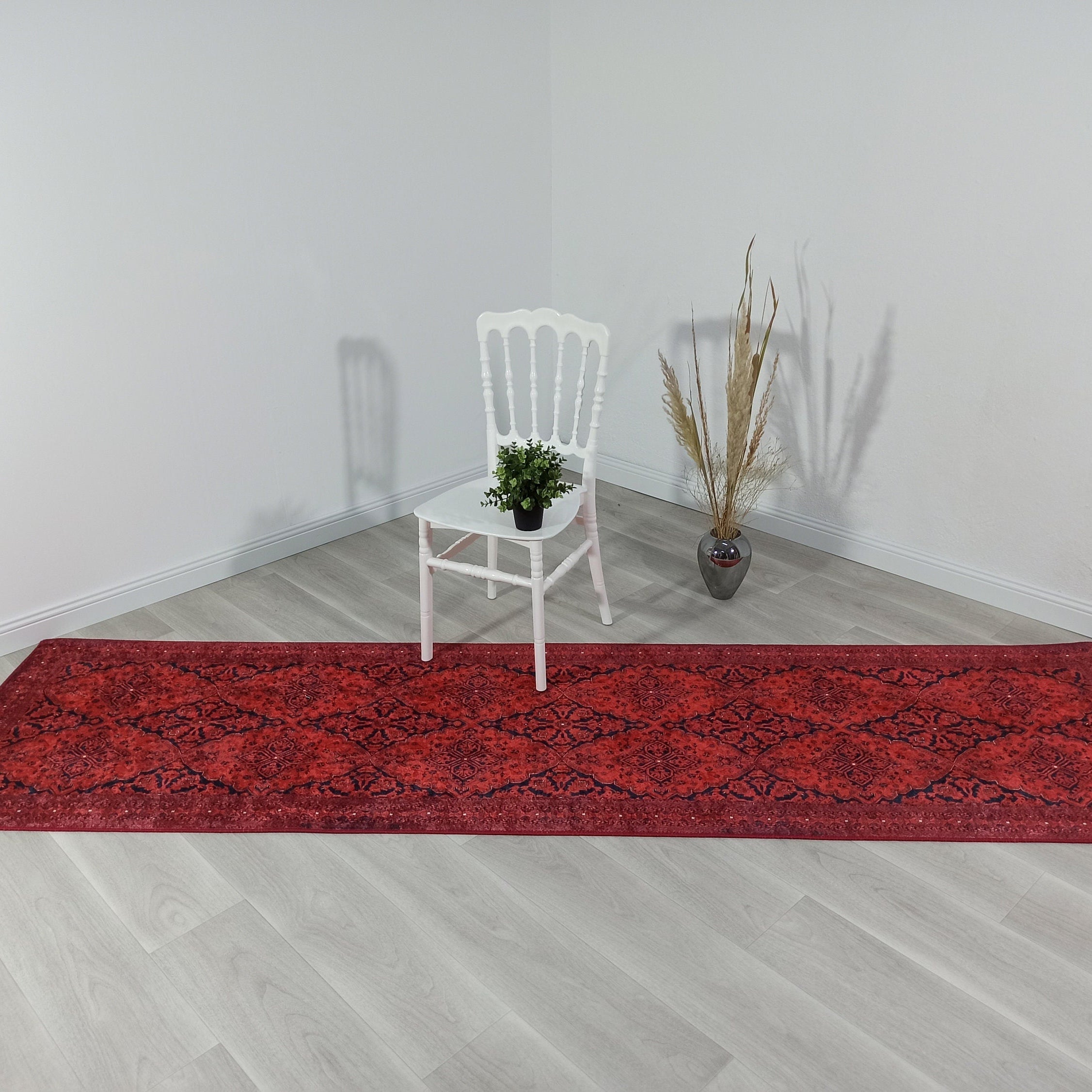 Rihab Red Afghan Oriental Rug