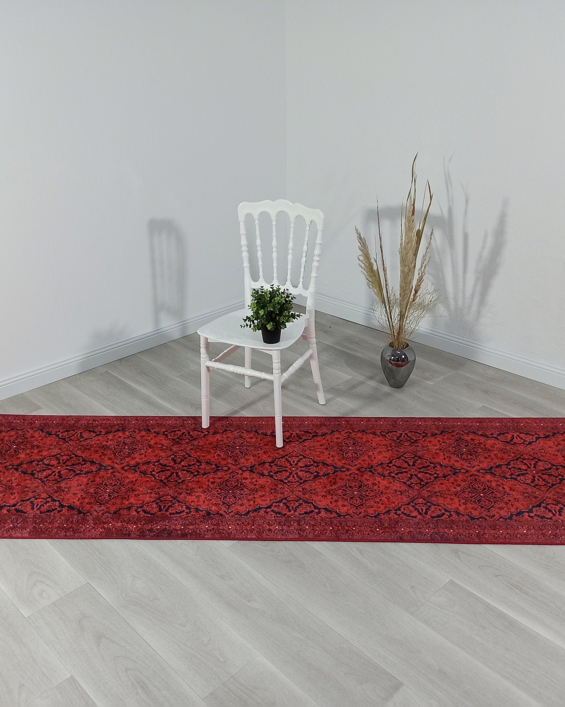 Rihab Red Afghan Oriental Rug