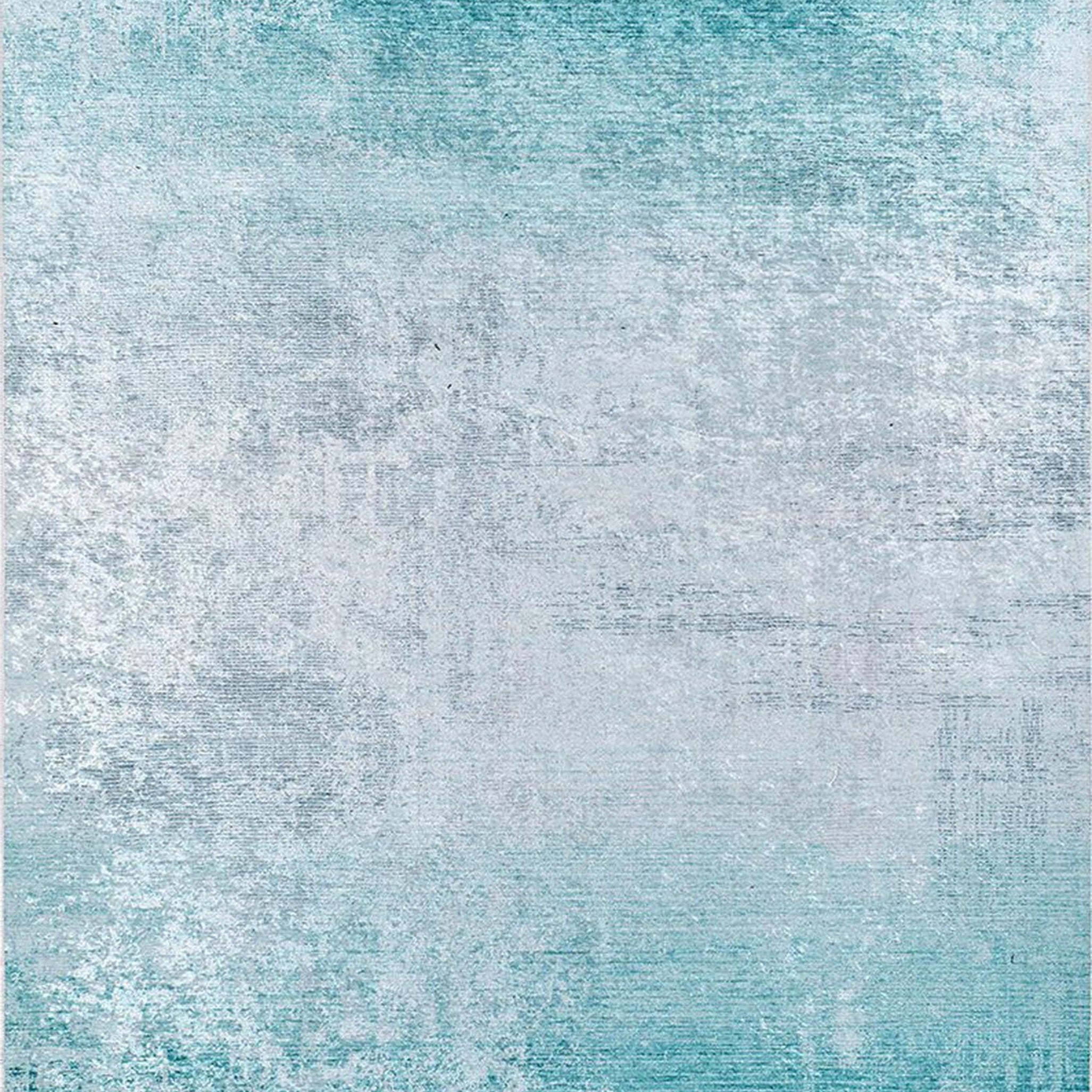 Rima Turquoise Beach Aqua Ocean Abstract Rug