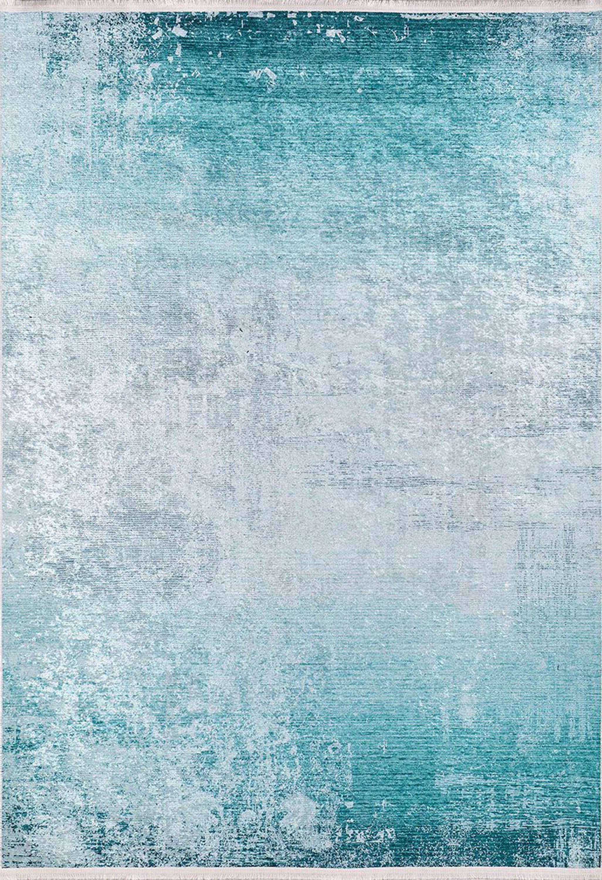 Rima Turquoise Beach Aqua Ocean Abstract Rug