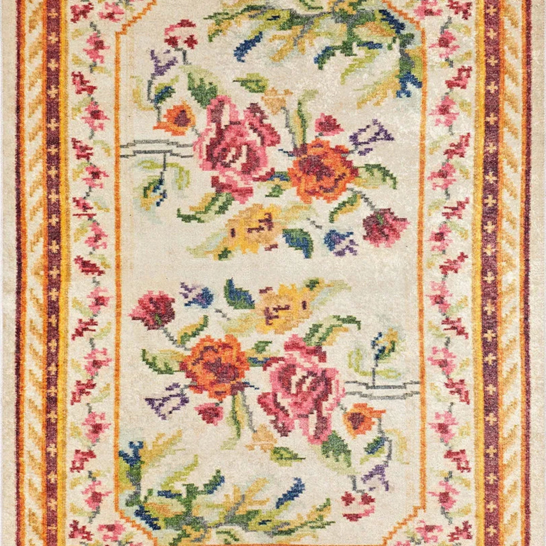 Rina Turkish Karabagh Beige Rug