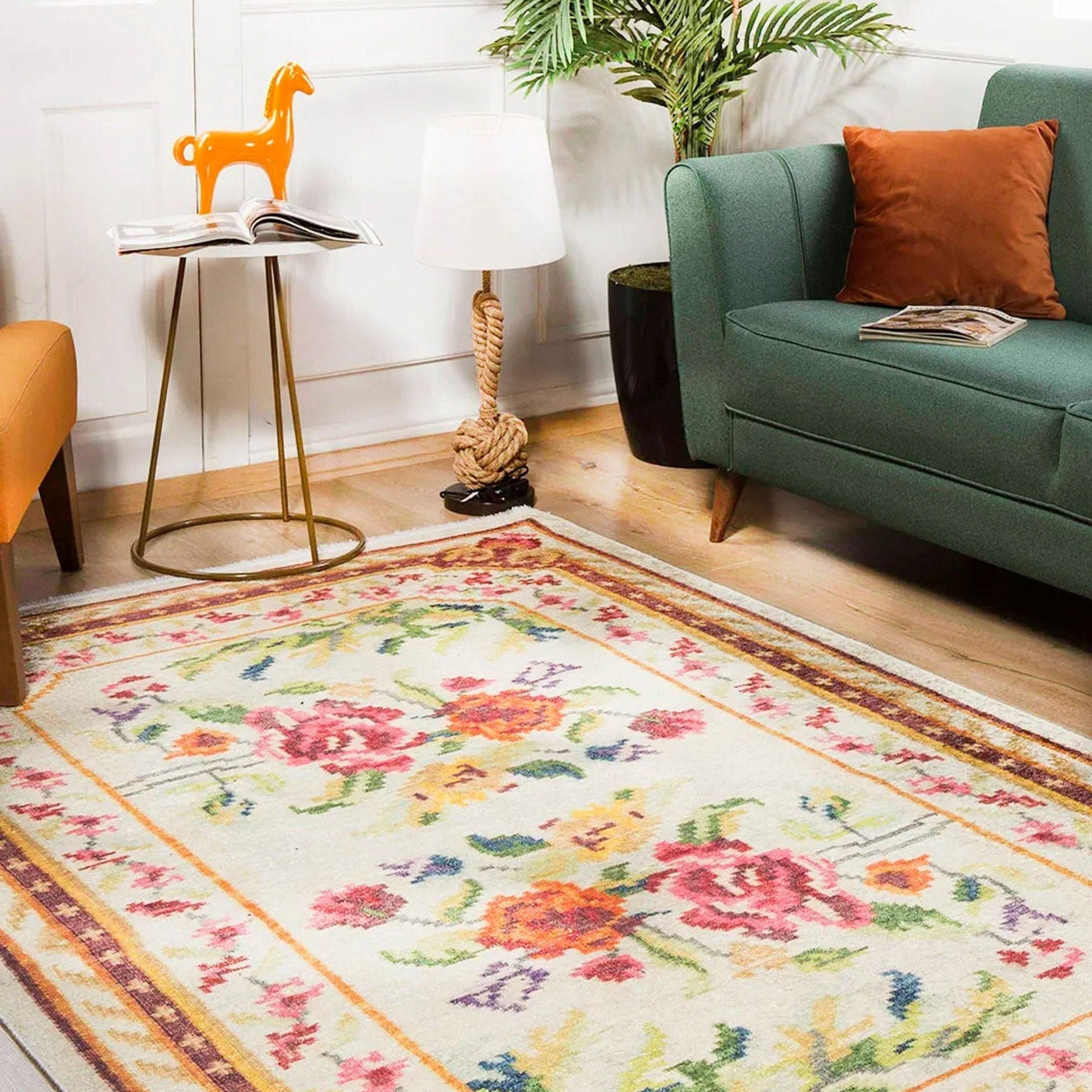 Rina Turkish Karabagh Beige Rug