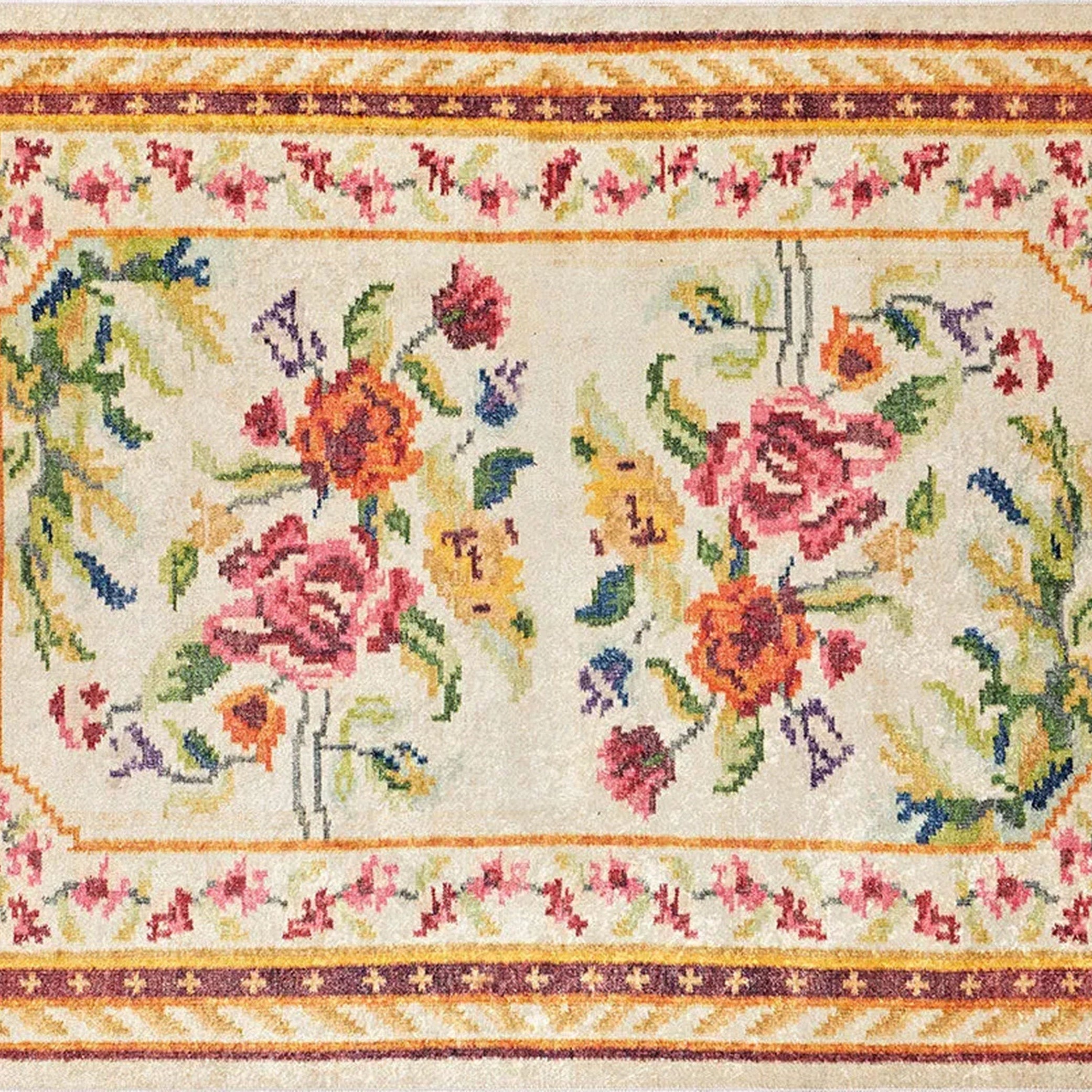 Rina Turkish Karabagh Beige Rug