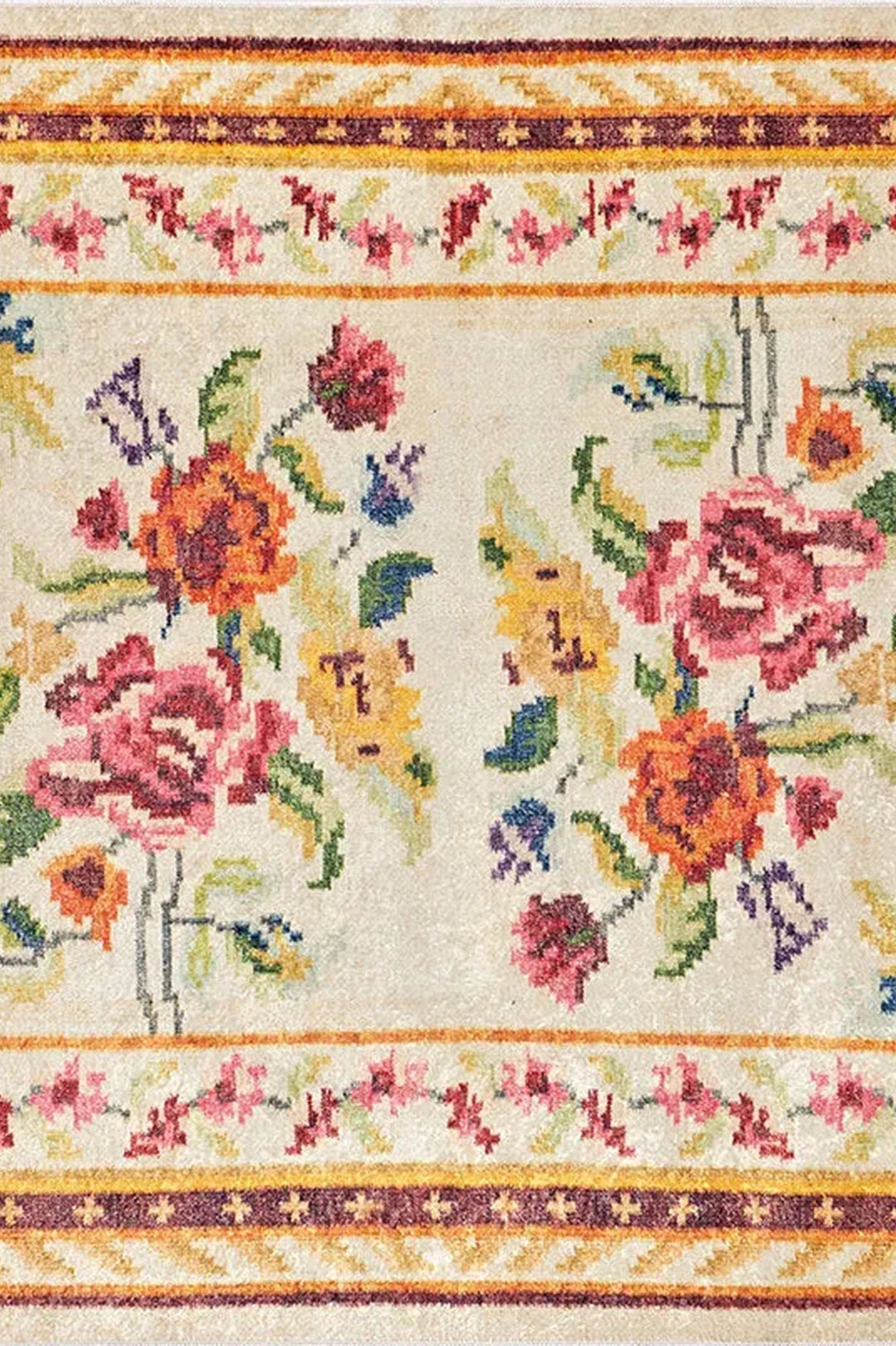 Rina Turkish Karabagh Beige Rug