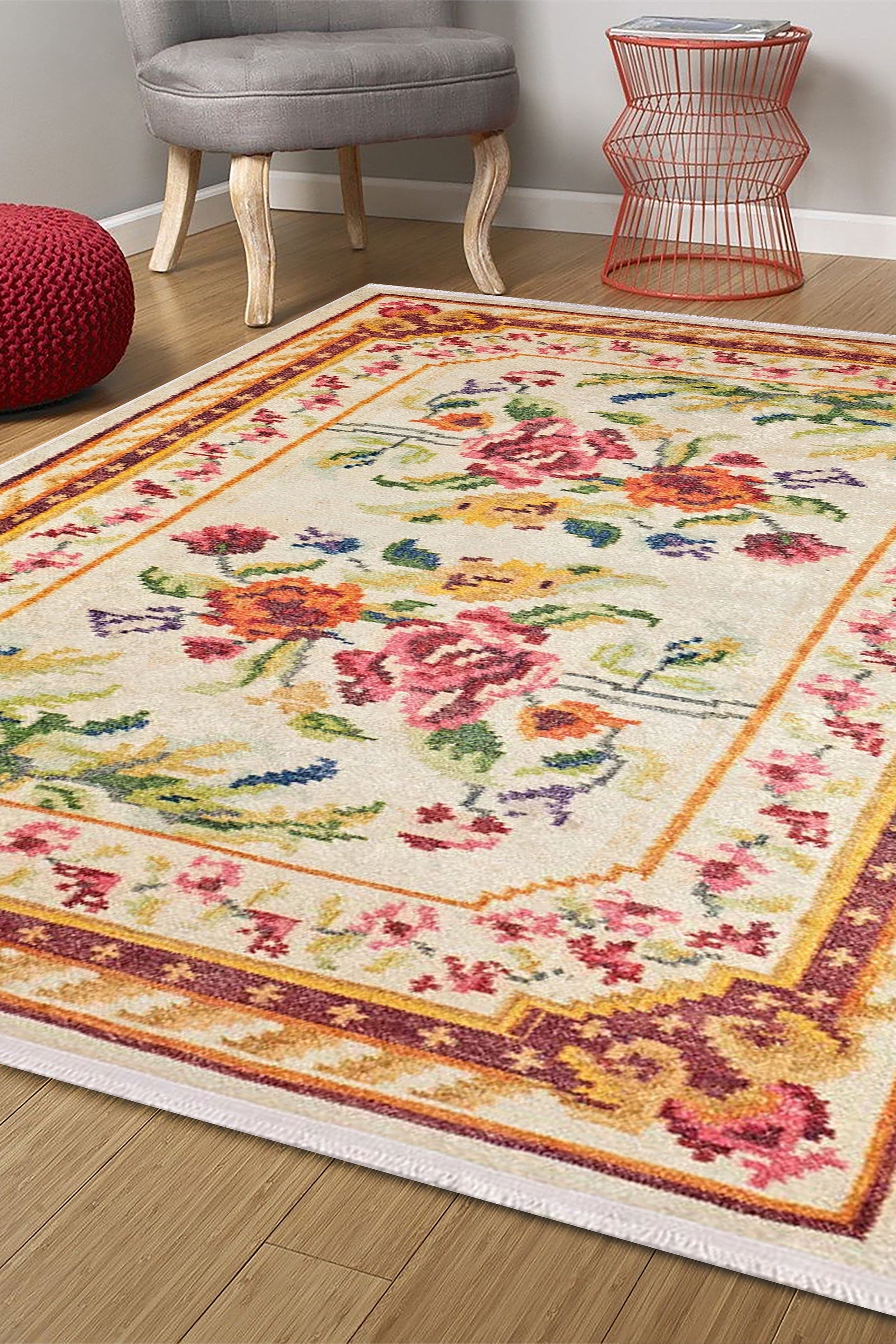 Rina Turkish Karabagh Beige Rug
