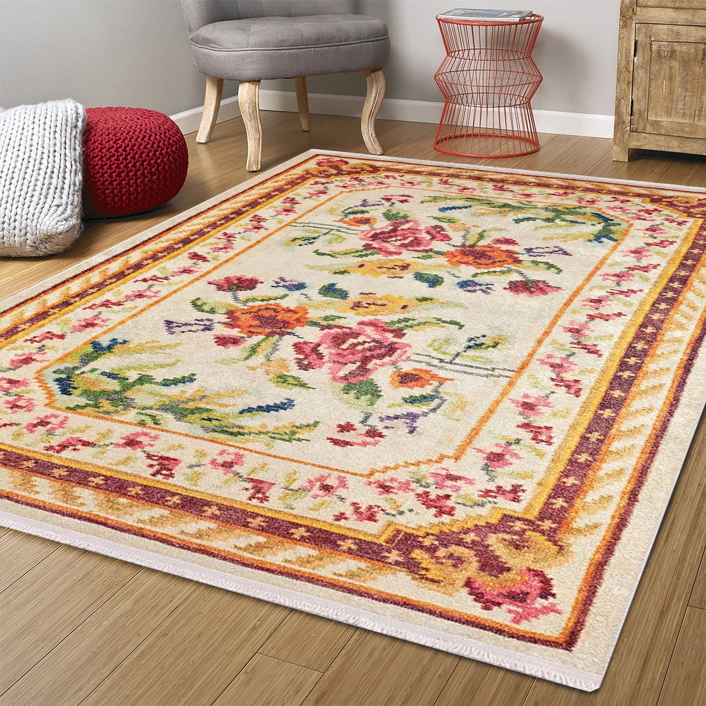 Rina Turkish Karabagh Beige Rug