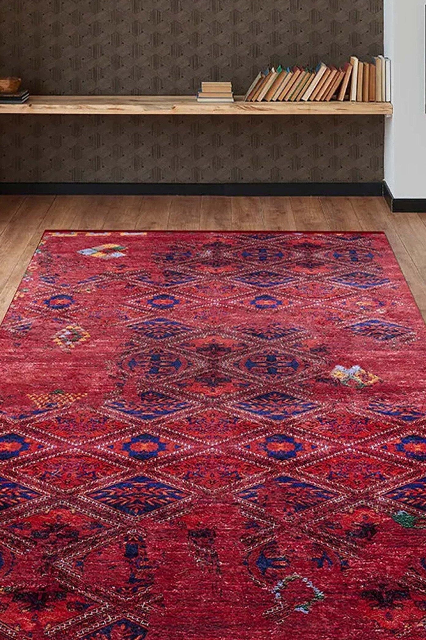 Rita Kilim Turkish Vintage Red Rug