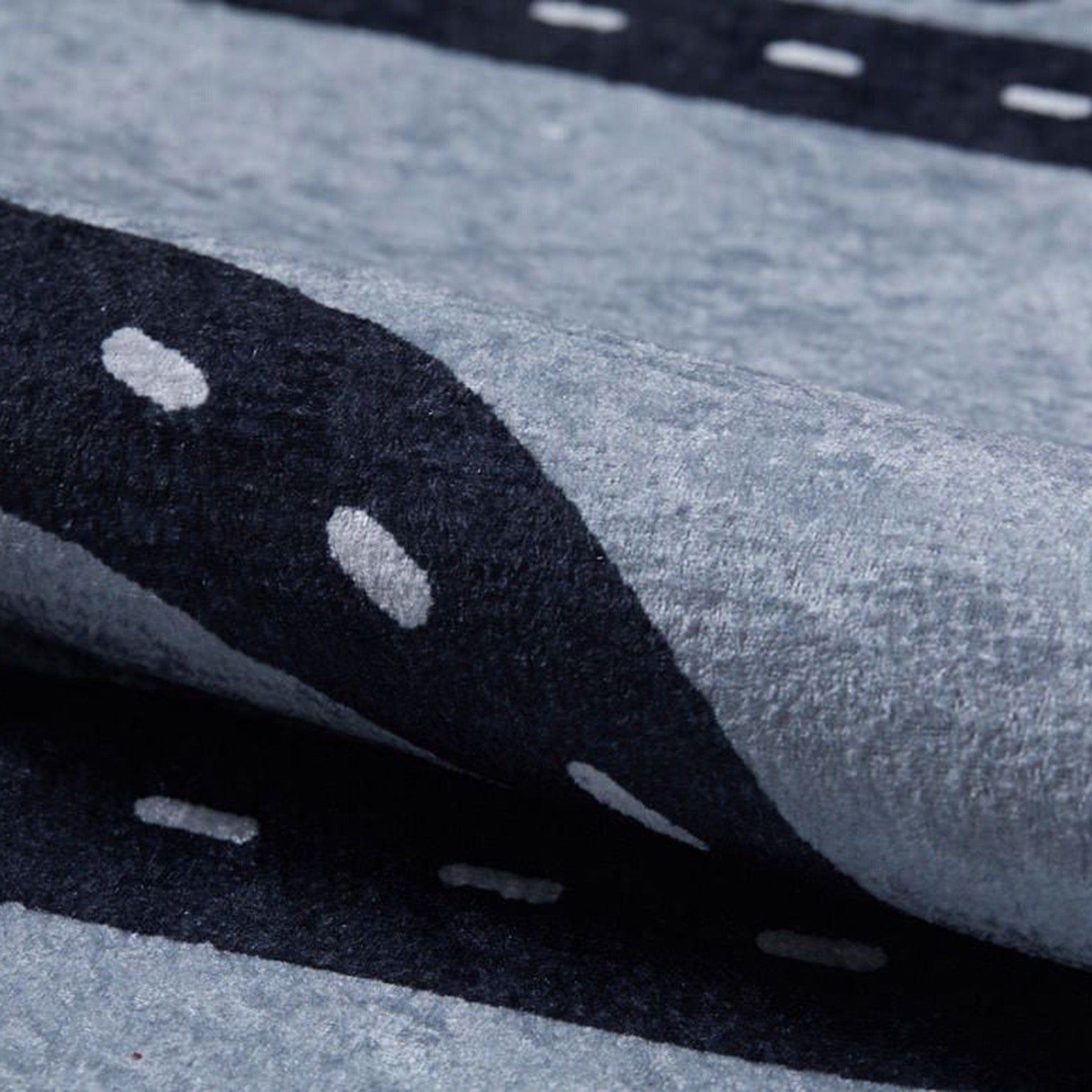 Roady Gray Road Map Kids Rug