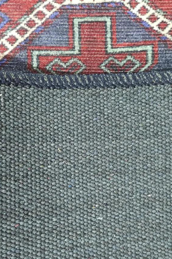 Rofa Rug Afghan Navy Blue Red Baluch Rug