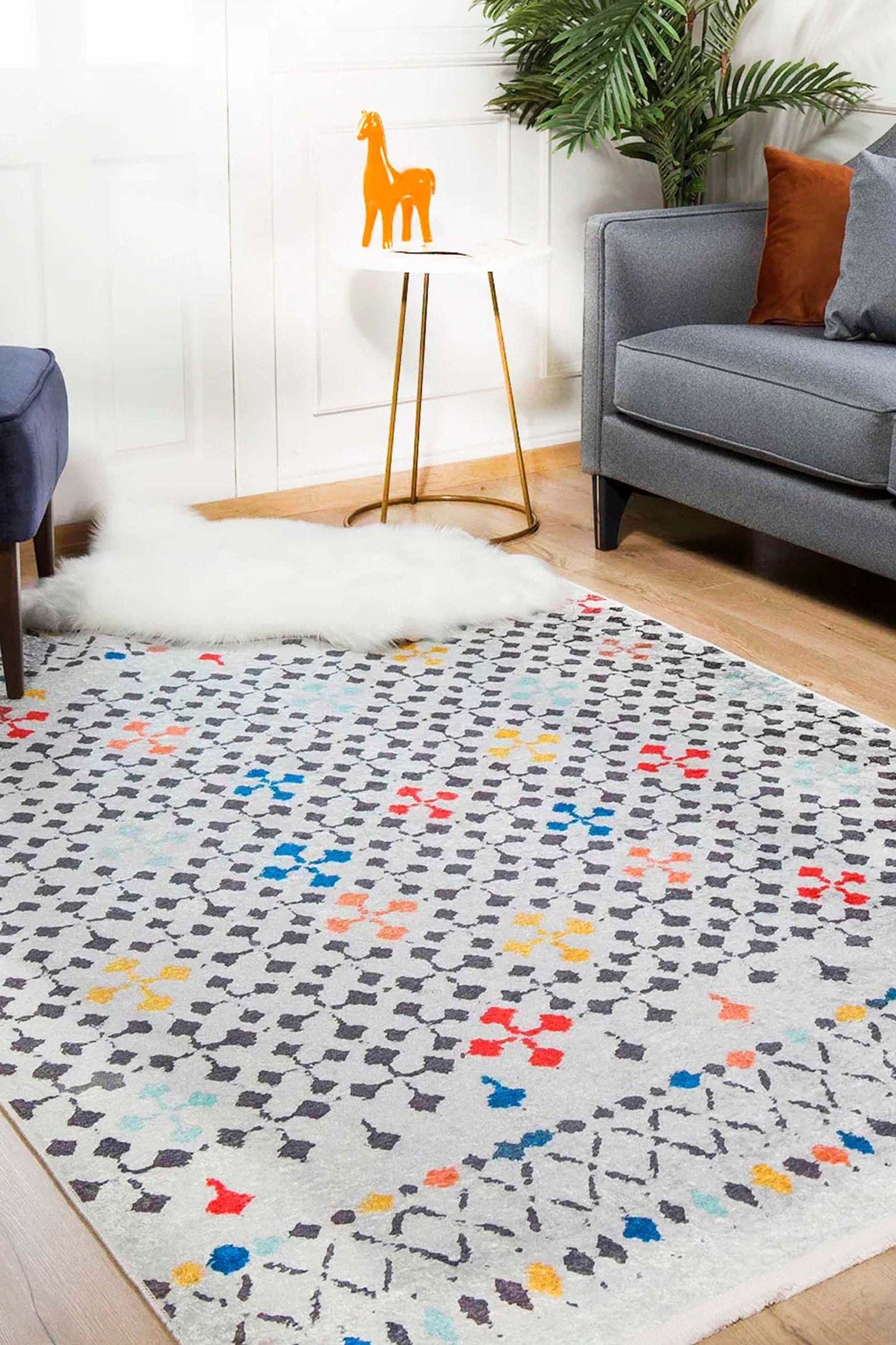 Rora Colorful Flatweave Rug
