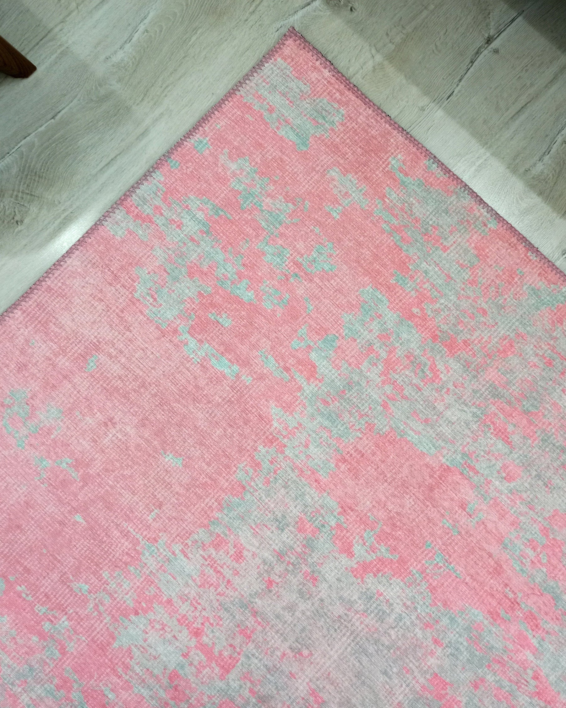 Rossa Abstract Pink Gray Rug